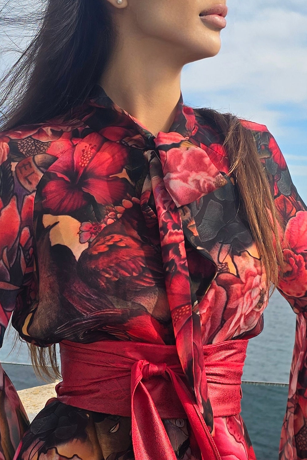 DESIGNER SHIRT WITH FLARED SLEEVES - TATTOO STAR