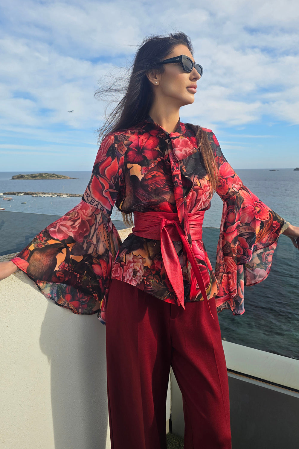 DESIGNER SHIRT WITH FLARED SLEEVES - TATTOO STAR