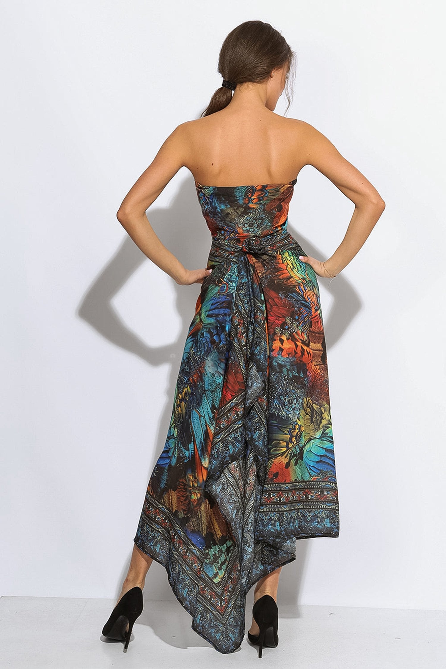 СЕТ ПАРЕО И ШАЛ ОТ ВИСКОЗА С КОПРИНА - AMAZONIA