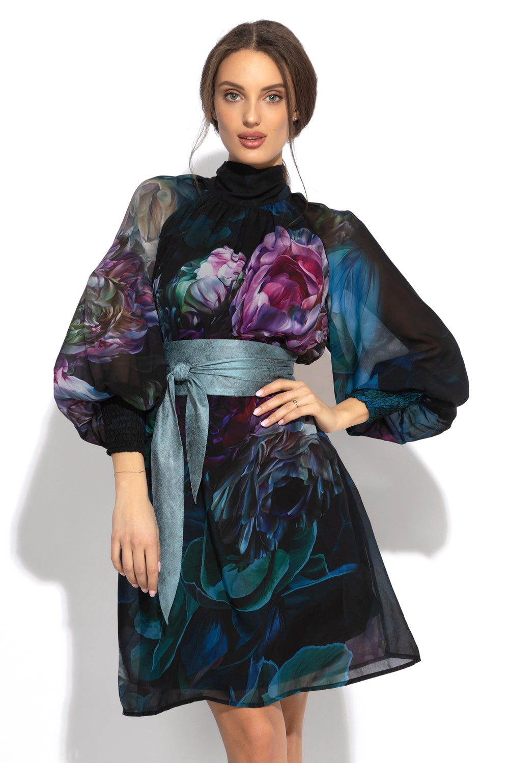 КОЛАН ОТ ВЕЛУР В АЗУРНО СИНЬО - ESSENTIALS