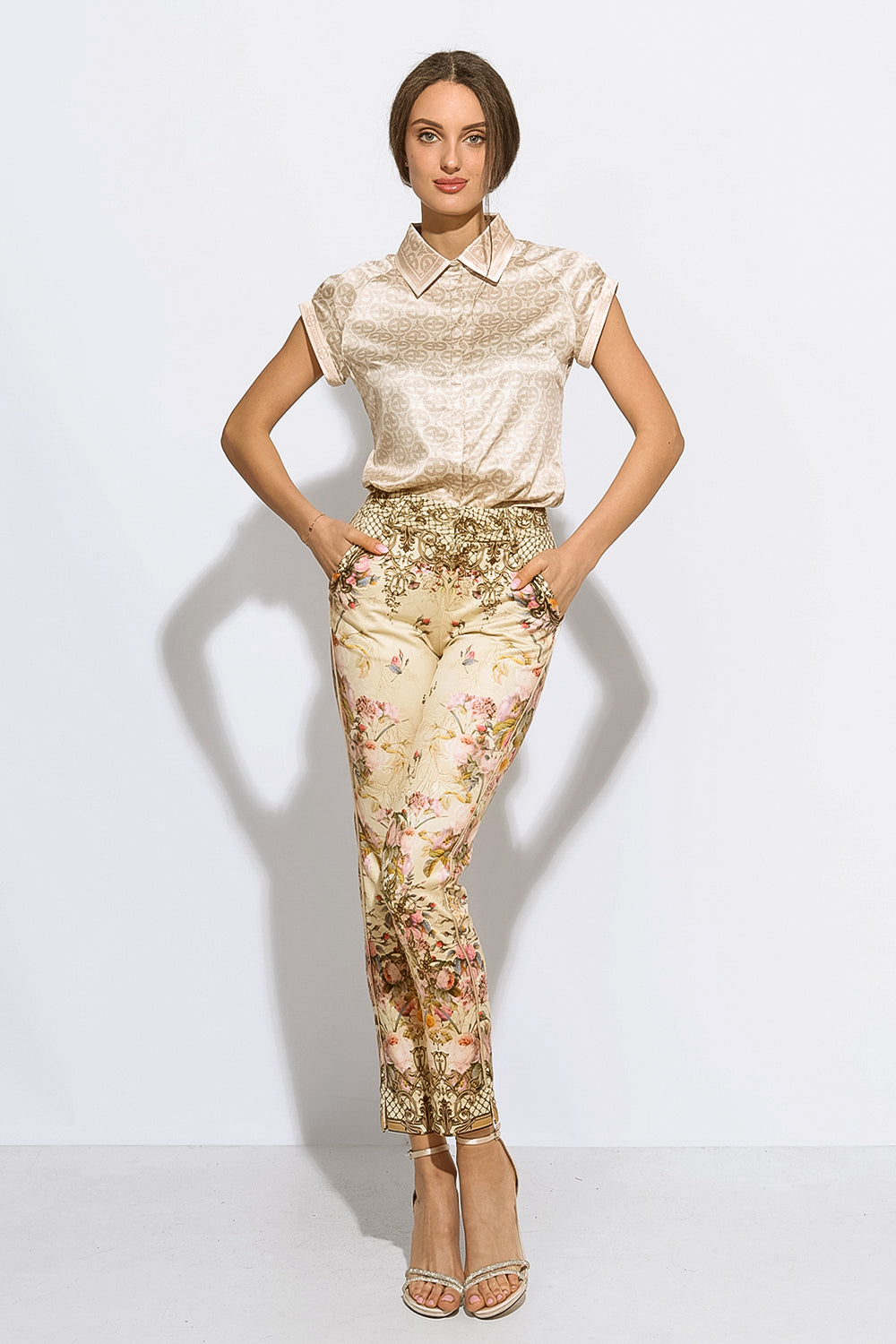 CLASSIC VISCOSE PANTS - BAROQUE FLOWERS