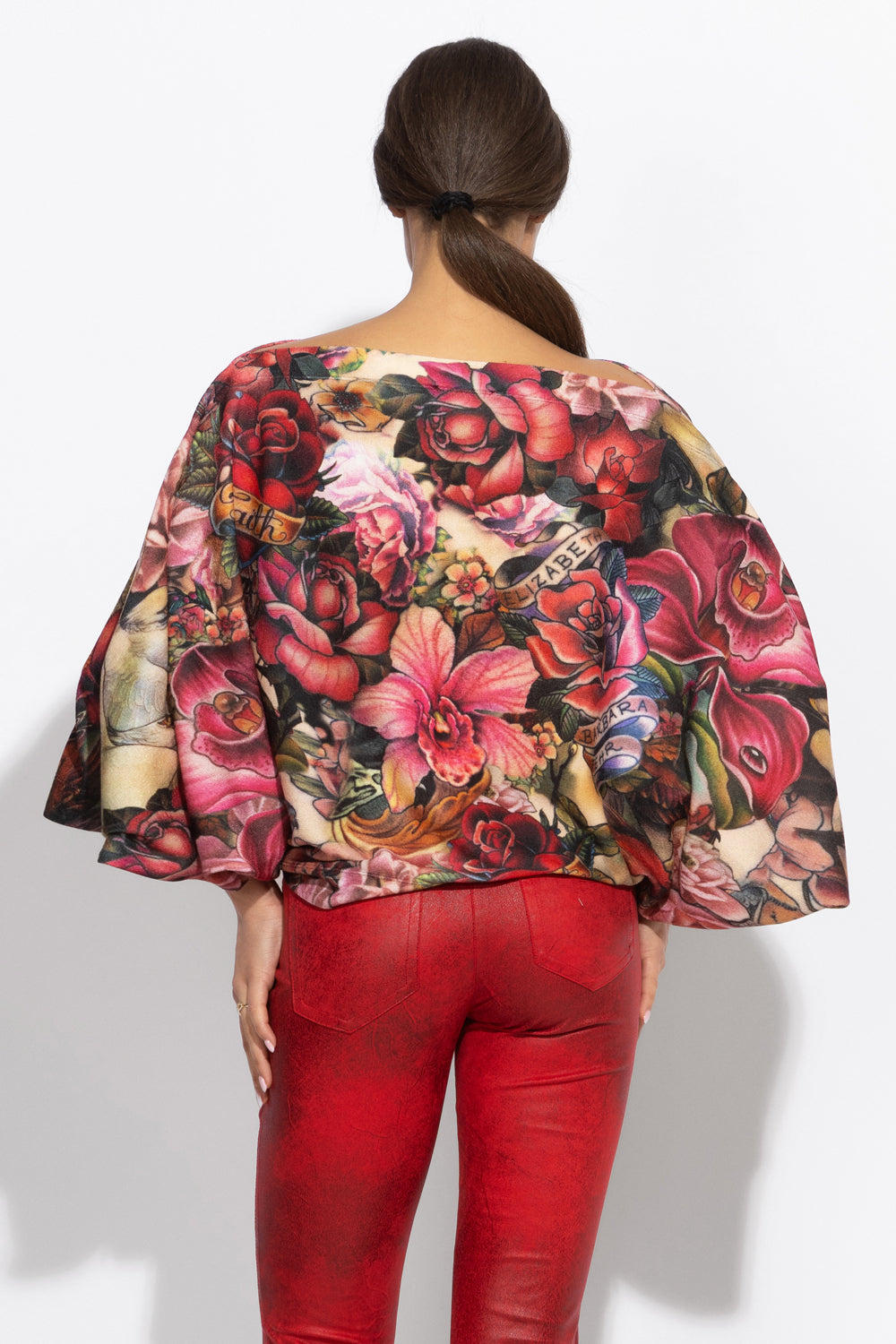 СВОБОДНА БЛУЗА С ПРИЛЕП РЪКАВ - TATTOO STAR