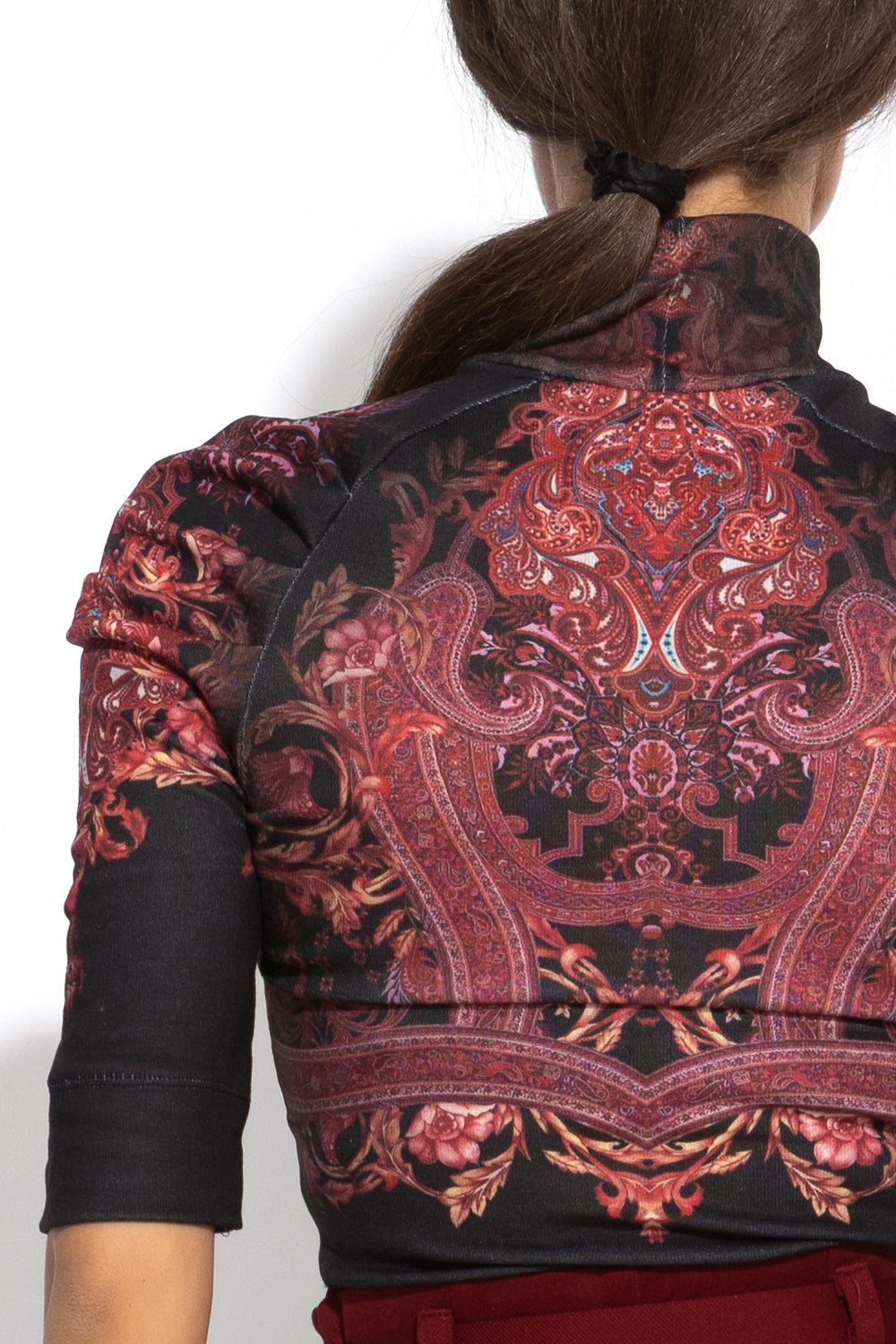 SIGNATURE PRINTED BLOUSE - PAISLEY DARK JIORO ТОП С ПРИНТ - PAISLEY DARK JIORO