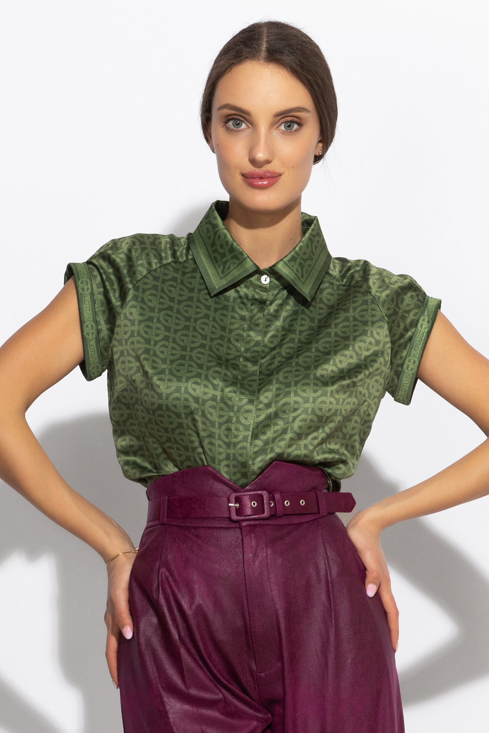 РИЗА С РЕГЛАН РЪКАВ - EMERALD GREEN LOGO