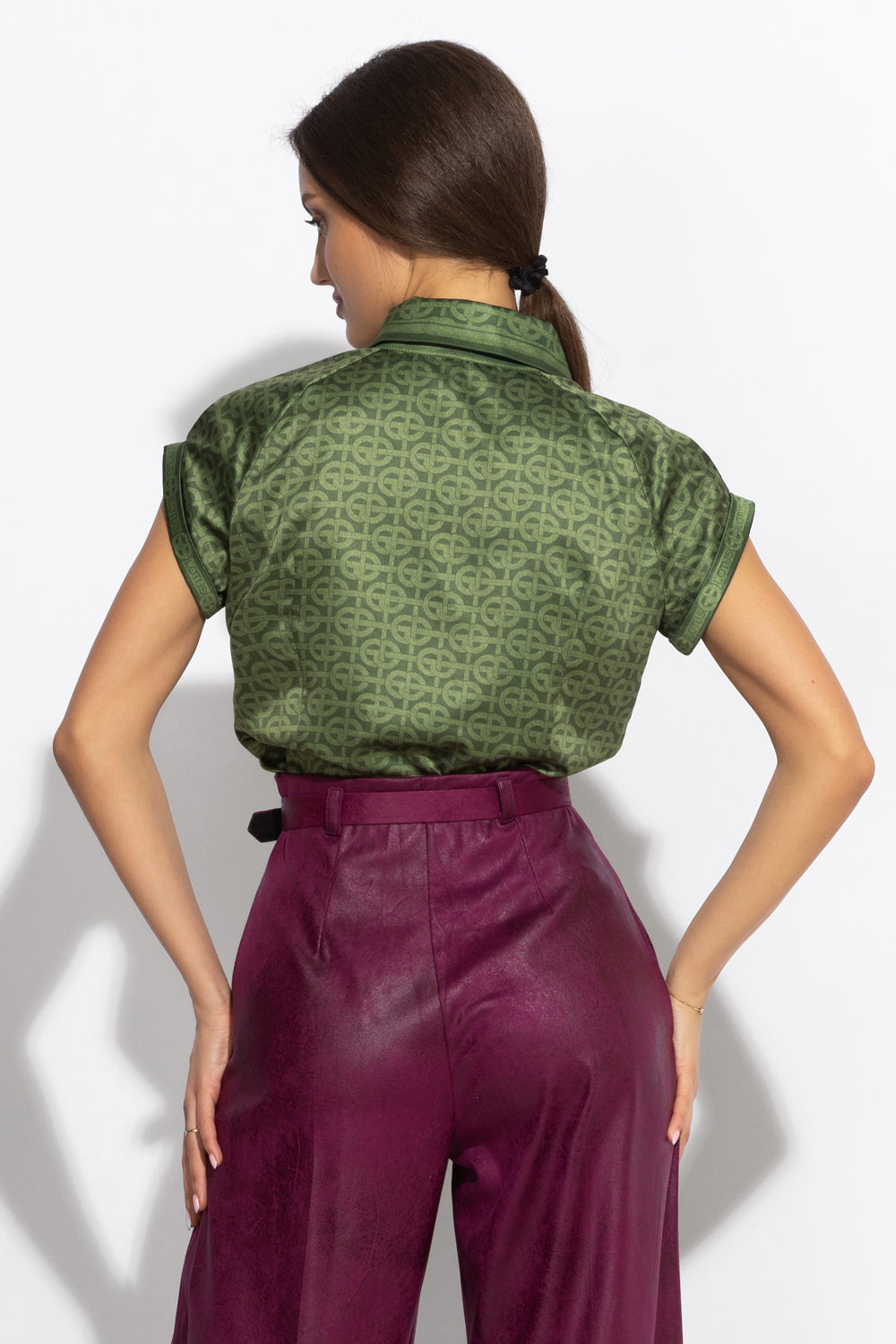 РИЗА С РЕГЛАН РЪКАВ - EMERALD GREEN LOGO