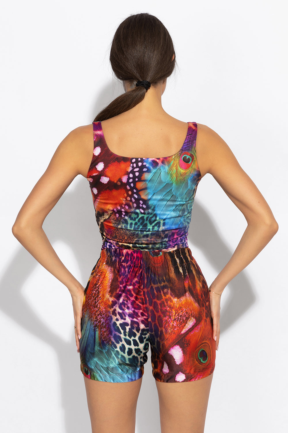 дамски шорти ЛЪСКАВА ВИСКОЗА - Leo neon