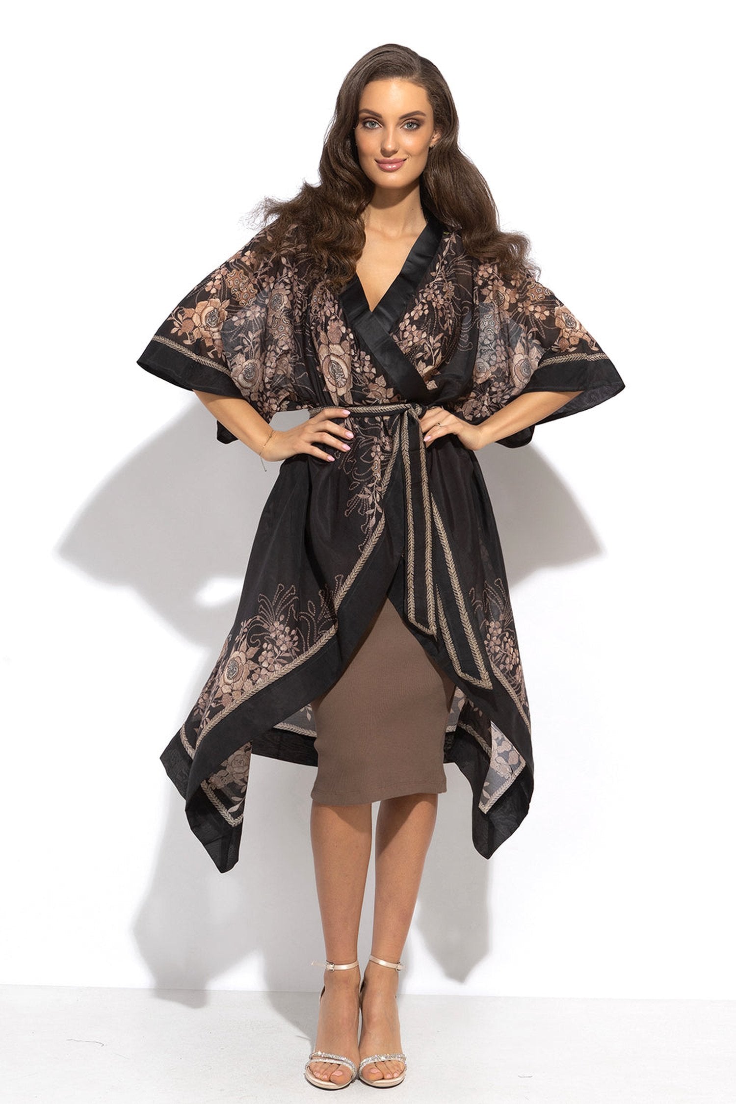 SILK COTTON KIMONO - GOLDEN ROSES JIORO КИМОНО ОТ КОПРИНА И ПАМУК - GOLDEN ROSES JIORO