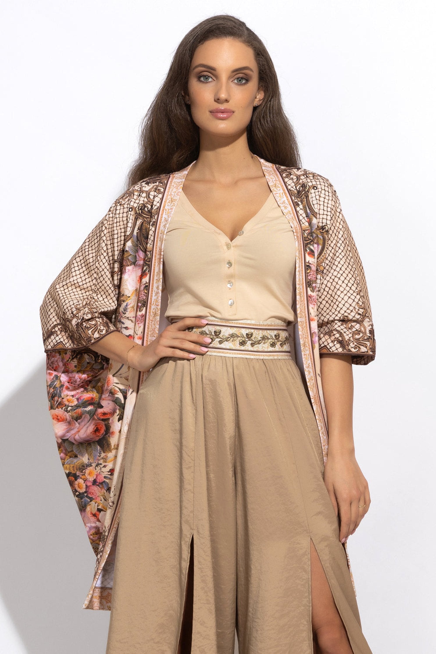 ЖИЛЕТКА ОТ ФРЕНЧ ТЕРИ - BAROQUE FLOWERS