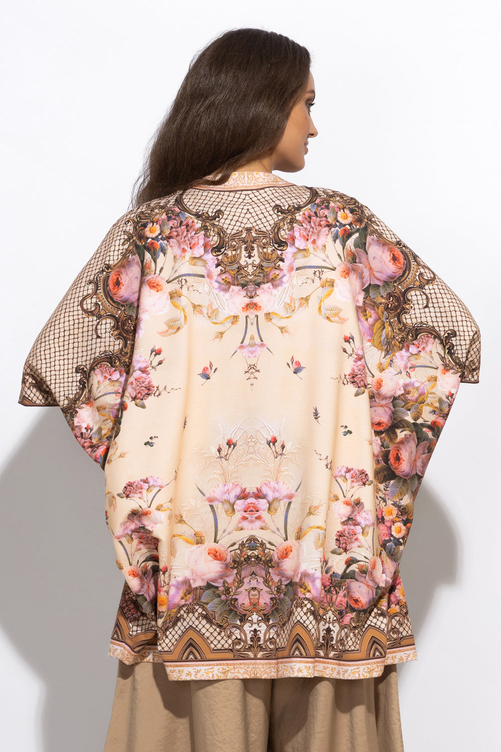 ЖИЛЕТКА ОТ ФРЕНЧ ТЕРИ - BAROQUE FLOWERS