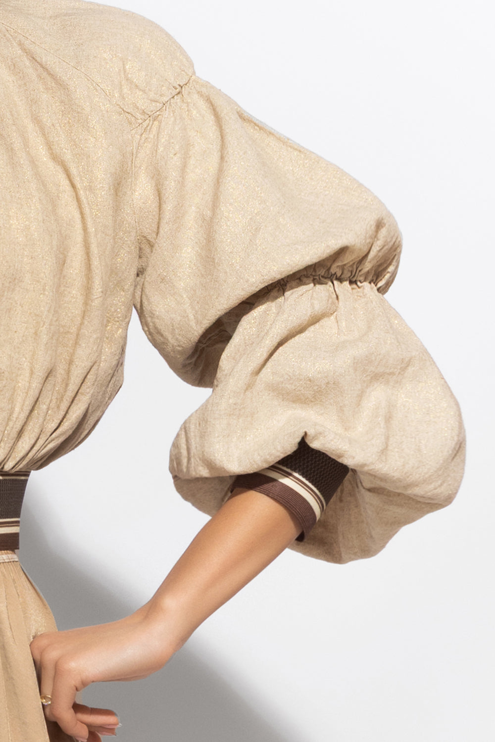 LINEN BOMBER JACKET - ESSENTIALS