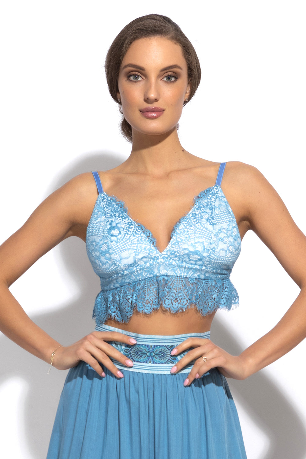 BLUE LACE TOP - ESSENTIALS