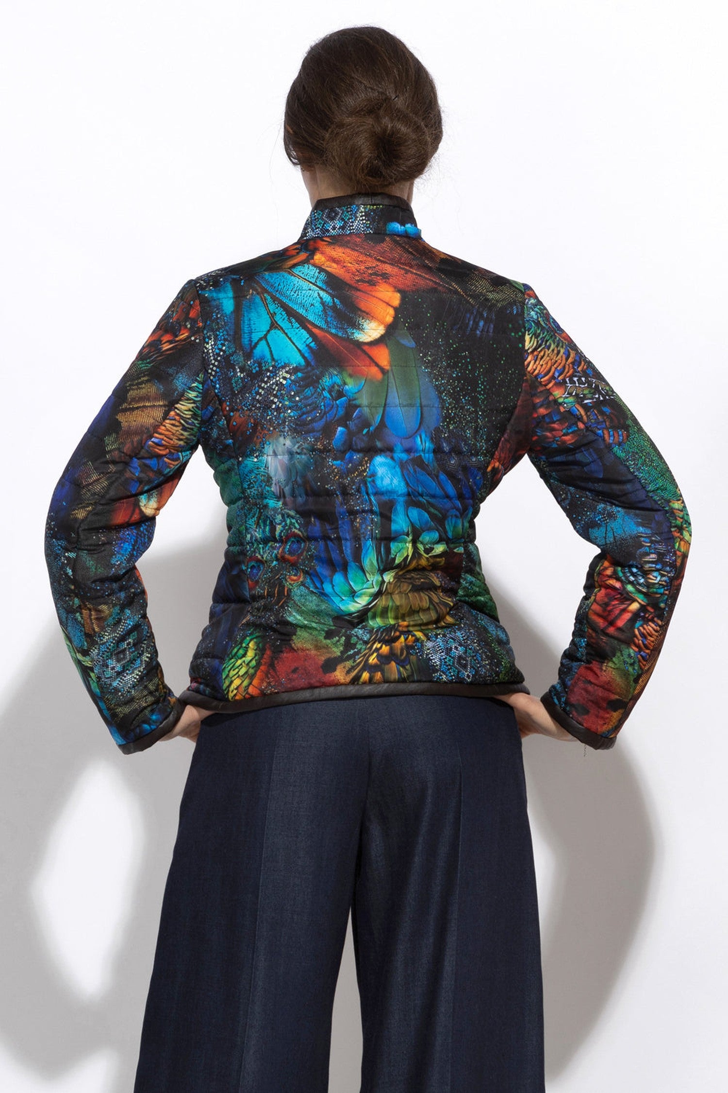 LIGHTLY COATED JACKET WITH QUILTED LINING - AMAZONIA JIORO ЛЕКО ПРОМАЗАНО ЯКЕ С ВАТА - AMAZONIA JIORO