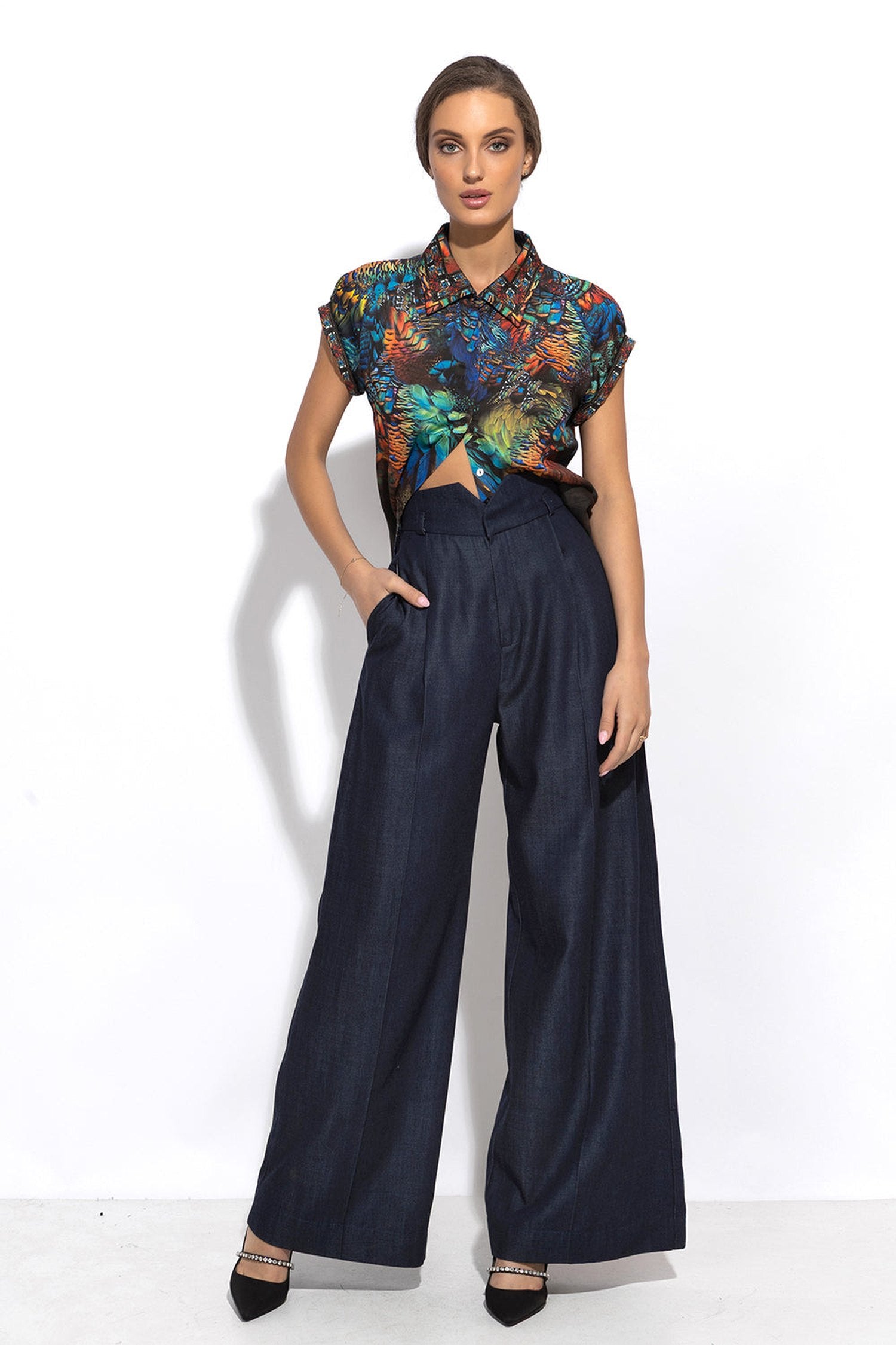 VISCOSE RAGLAN SLEEVE SHIRT - AMAZONIA JIORO РИЗА С РЕГЛАН РЪКАВ ОТ ВИСКОЗА - AMAZONIA JIORO