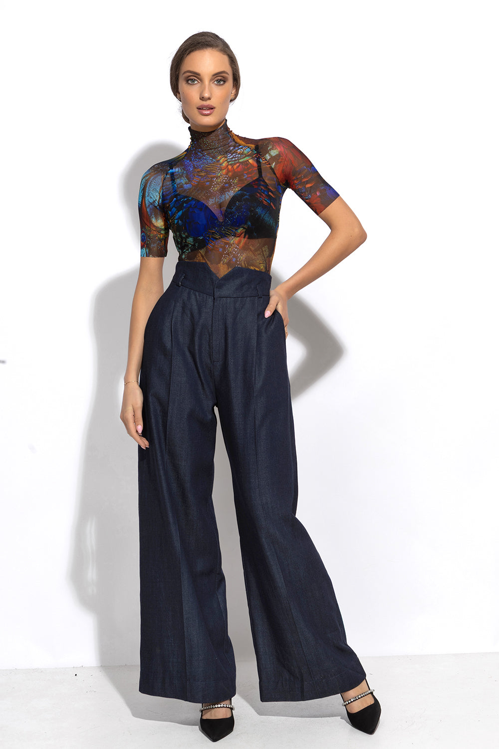 SHORT SLEEVE MESH BODYSUIT - AMAZONIA