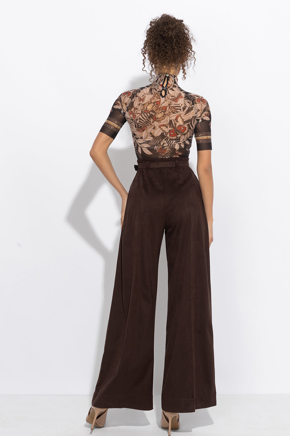 SHORT SLEEVE MESH BODYSUIT - MIDNIGHT BUTTERFLIES JIORO БОДИ С КЪС РЪКАВ ОТ МРЕЖА - MIDNIGHT BUTTERFLIES JIORO