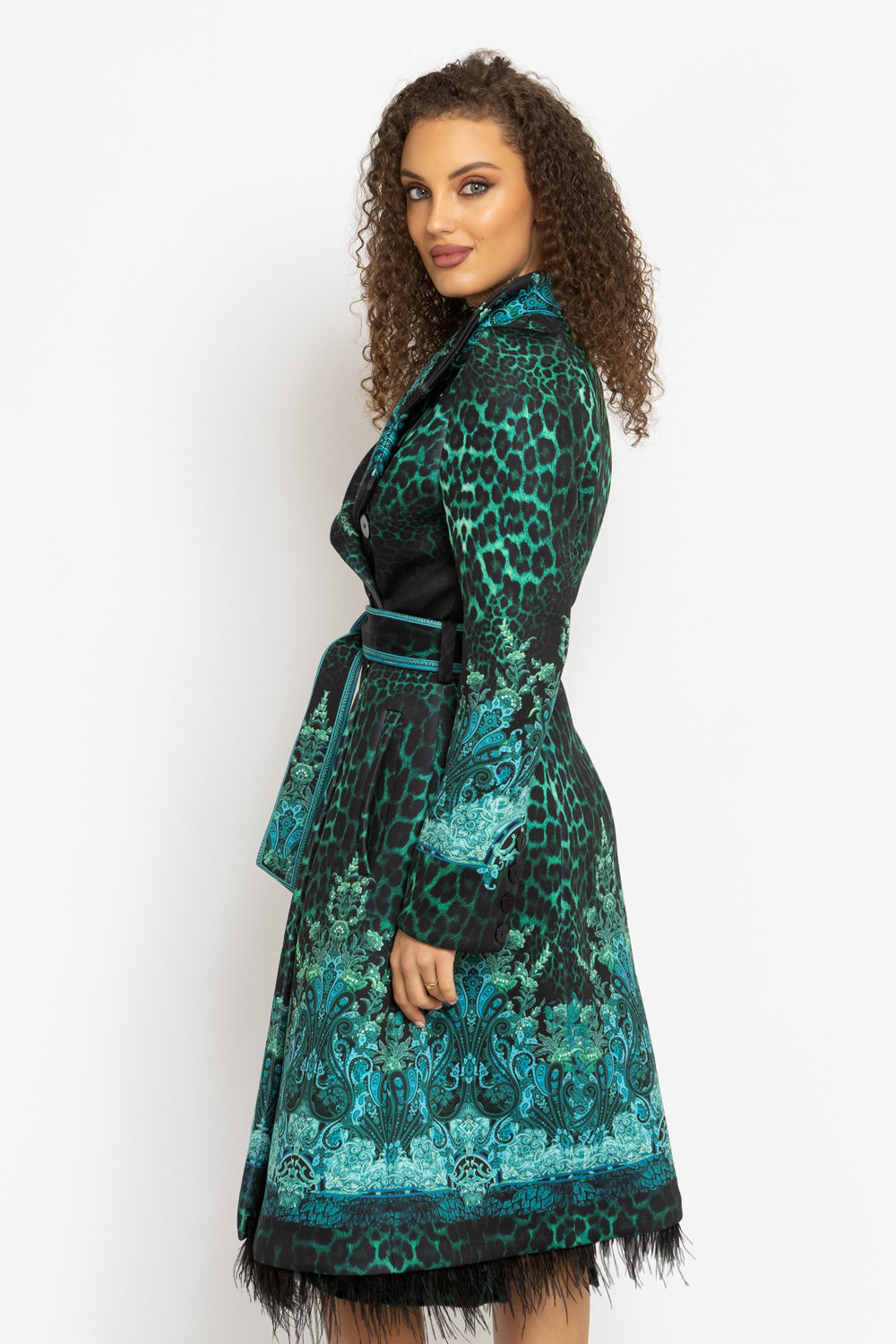 COAT - LEO NEON GREEN JIORO МАНТО - LEO NEON GREEN JIORO