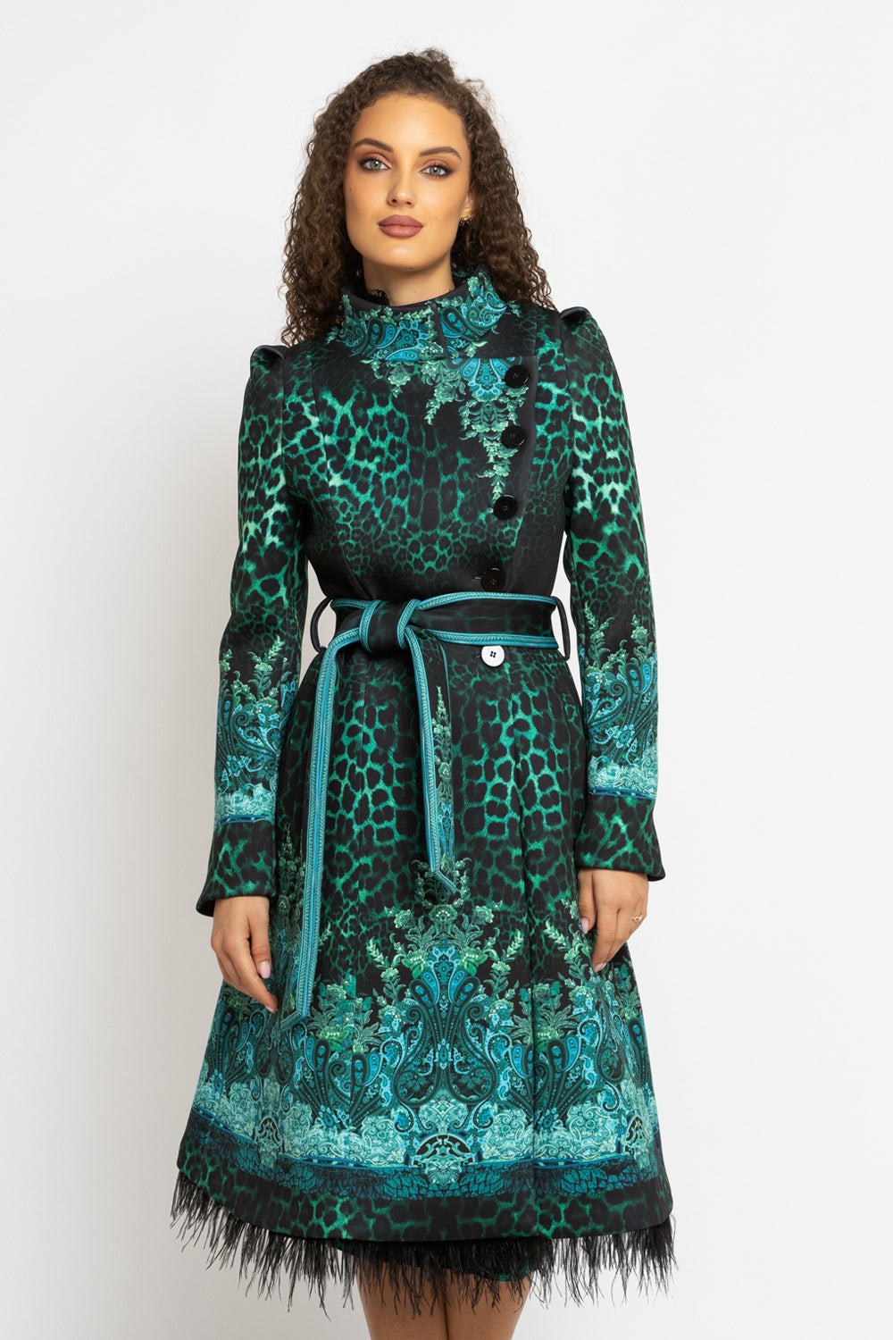 COAT - LEO NEON GREEN JIORO МАНТО - LEO NEON GREEN JIORO