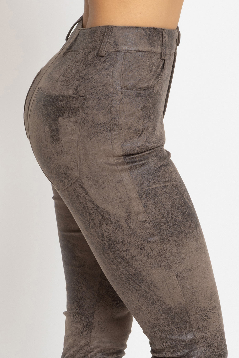 СЛИМ ПАНТАЛОН ОТ ВЕЛУР В МОКА - ESSENTIALS