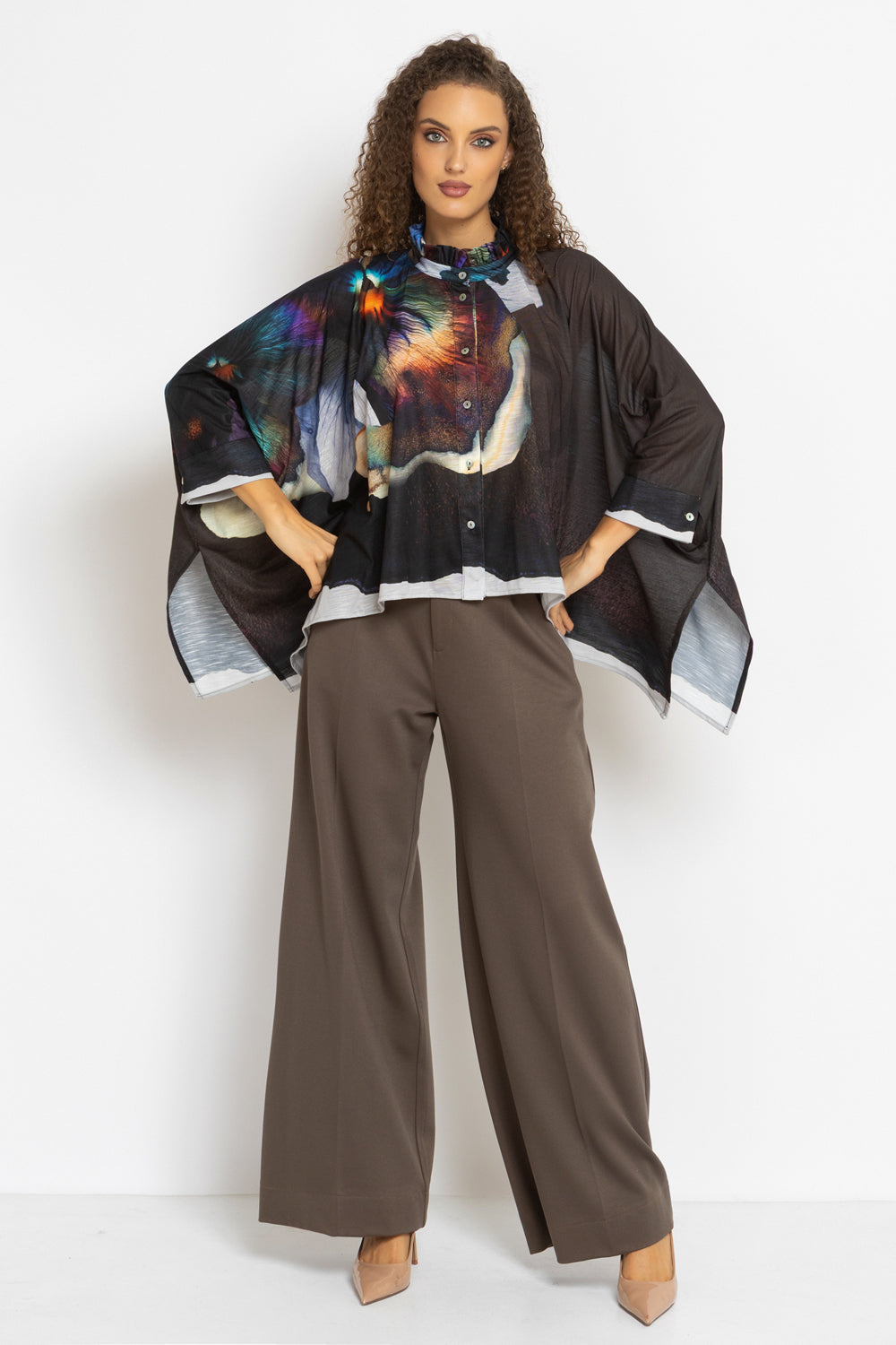 АСИМЕТРИЧНА КВАДРАТНА ТУНИКА - VIOLET