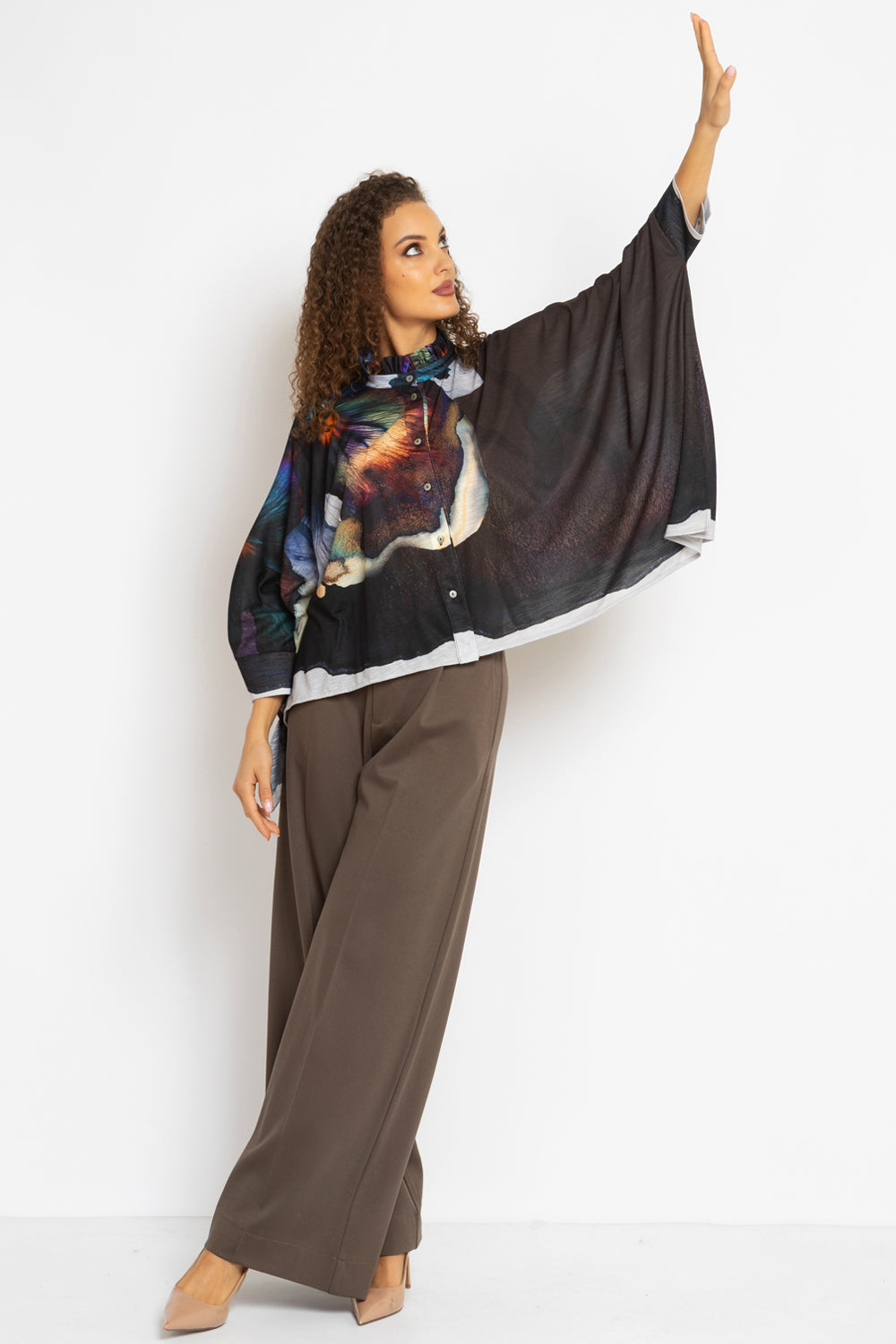 АСИМЕТРИЧНА КВАДРАТНА ТУНИКА - VIOLET