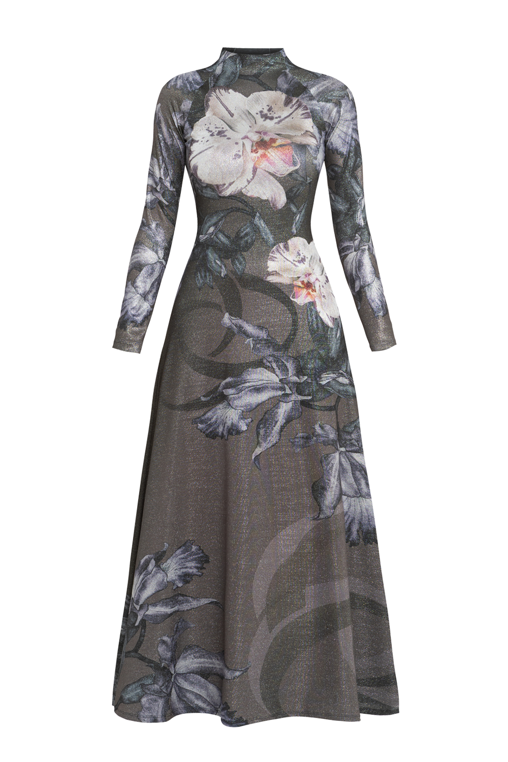 LONG LUREX DRESS - ORCHID ICE JIORO ДЪЛГА РОКЛЯ ОТ ЛУРЕКС - ORCHID ICE JIORO