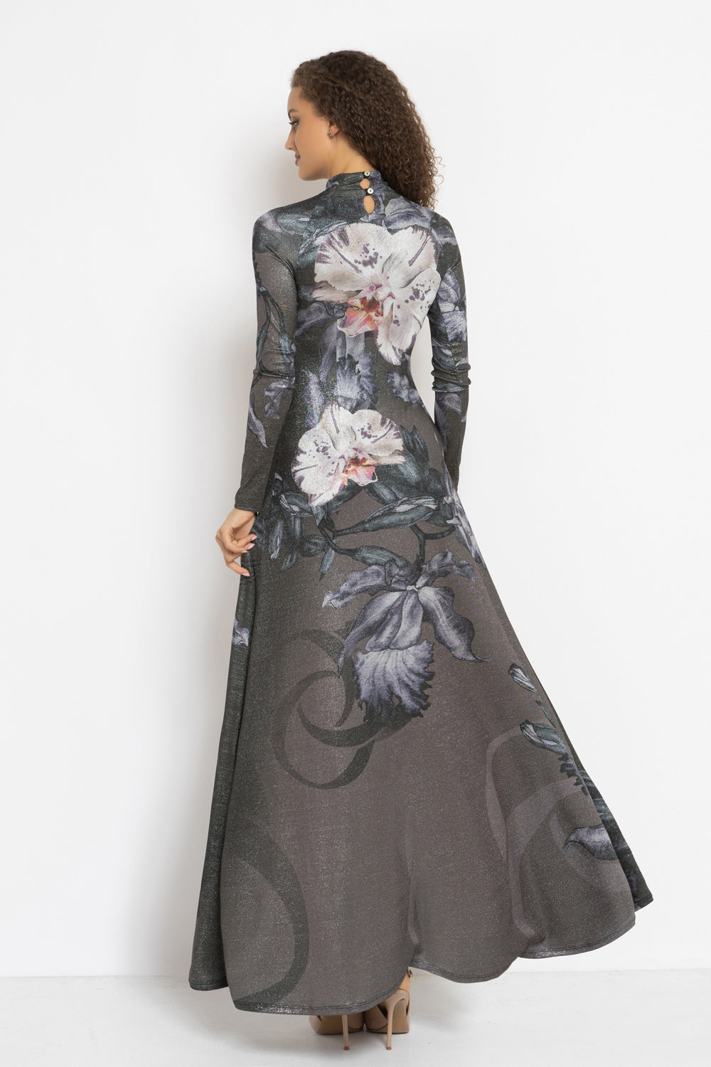 LONG LUREX DRESS - ORCHID ICE JIORO ДЪЛГА РОКЛЯ ОТ ЛУРЕКС - ORCHID ICE JIORO