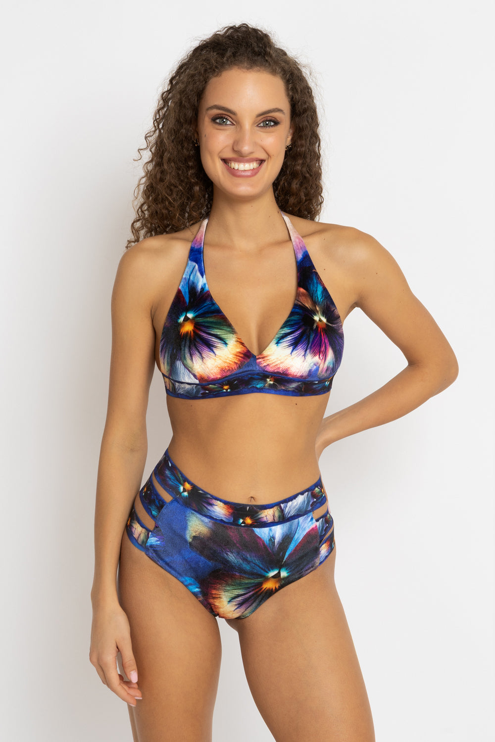 VELVET BIKINI-STYLE BOTTOM - VIOLET JIORO ДОЛНИЩЕ НА БАНСКИ ОТ КАДИФЕ ТИП БИКИНИ - VIOLET JIORO