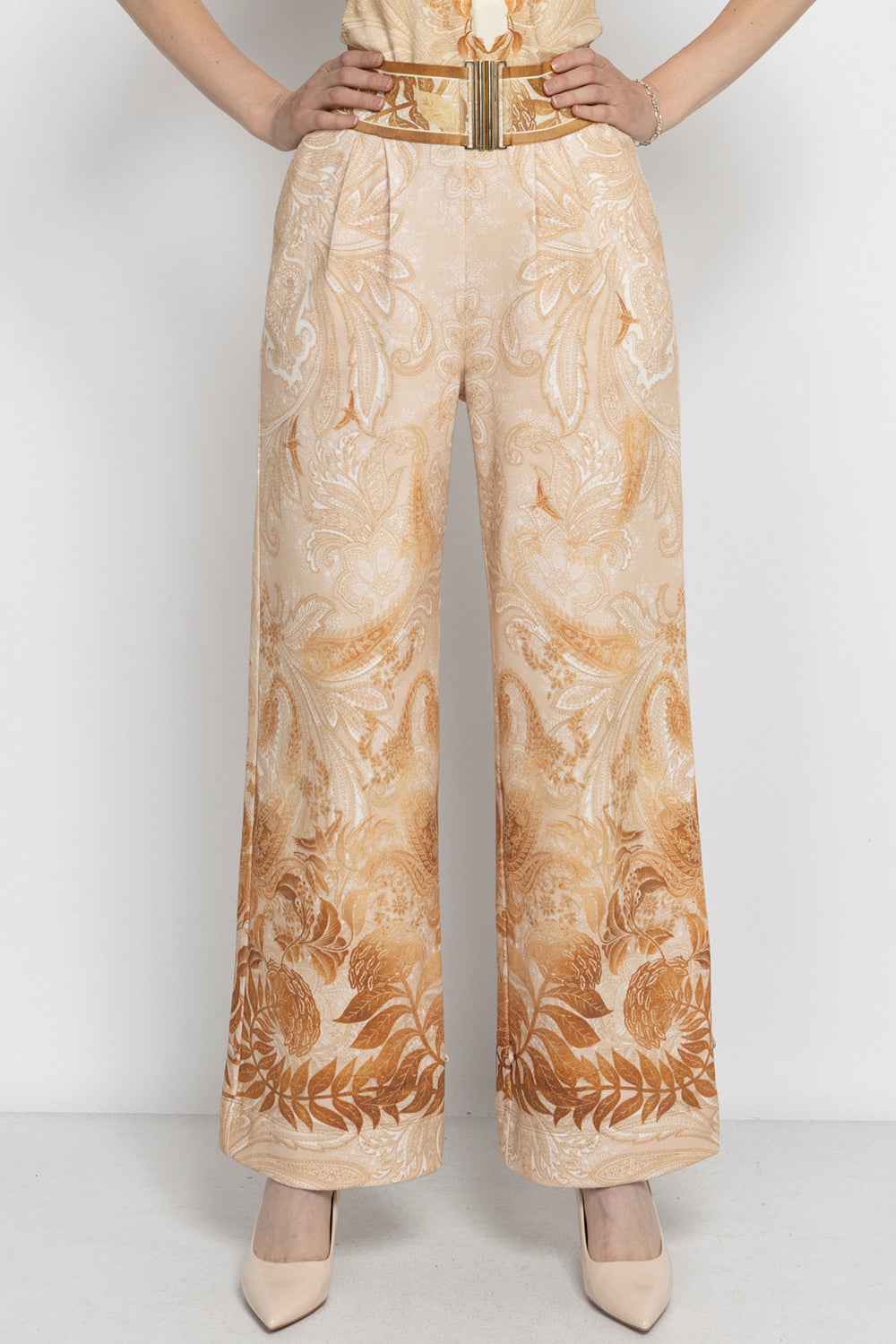 HIGH-WAIST WIDE-LEG PANTS - SUNSET JIORO ПАНТАЛОН С ВИСОКА ТАЛИЯ И ШИРОКИ КРАЧОЛИ - SUNSET JIORO
