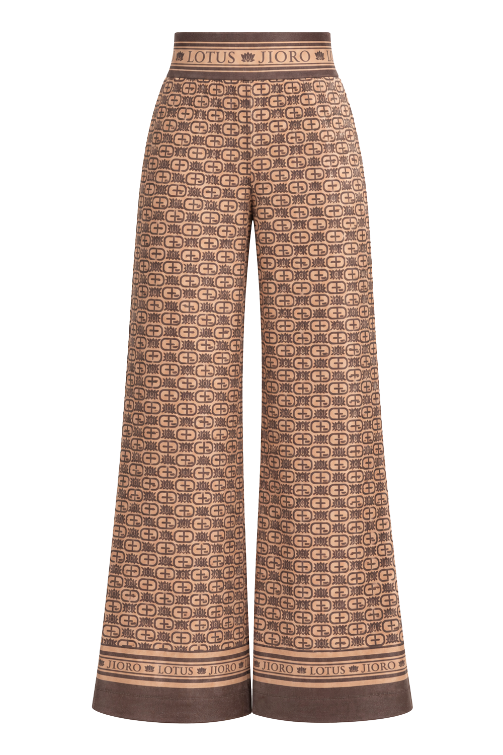 ШИРОК ПЛЮШЕН ПАНТАЛОН - MOCHA MOUSSE LOGO