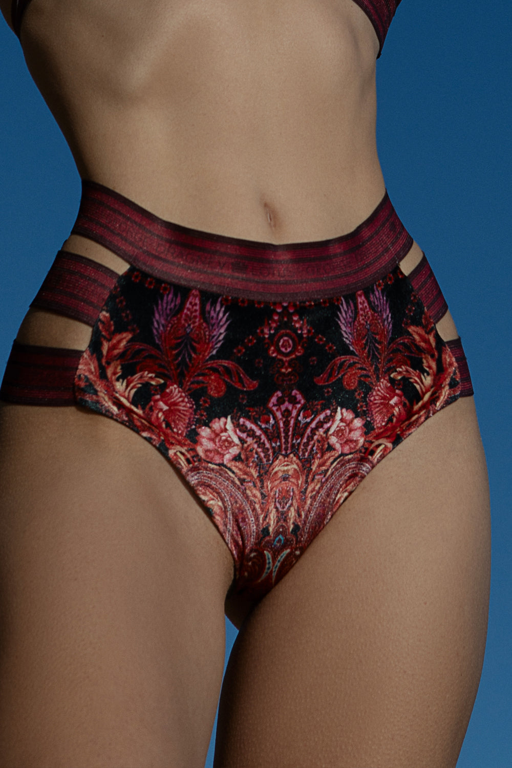 ДОЛНИЩЕ С ВИСОКА ТАЛИЯ ОТ КАДИФЕ - PAISLEY DARK