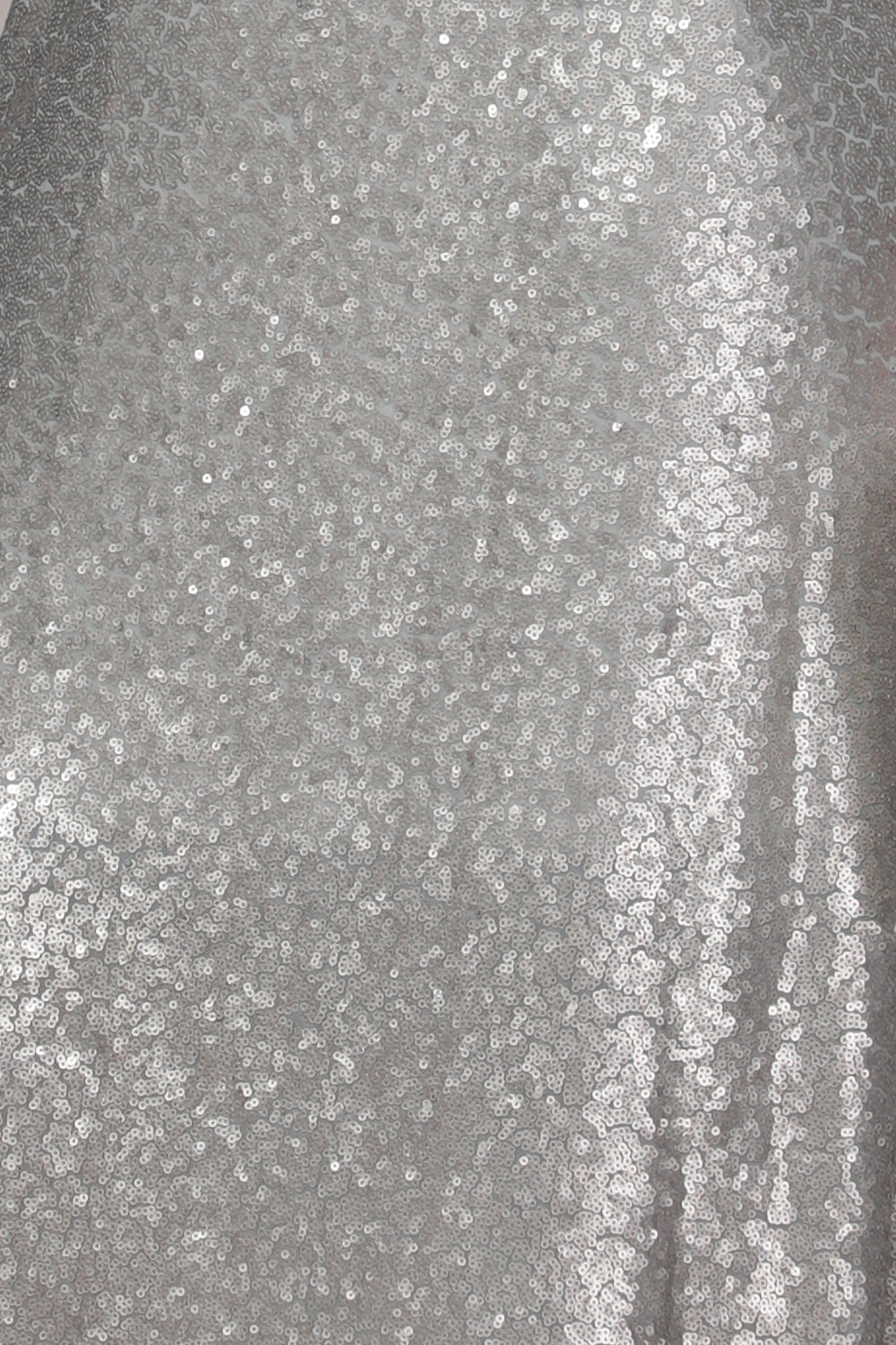 SILVER SEQUIN SLEEVELESS LONG DRESS - ESSENTIALS