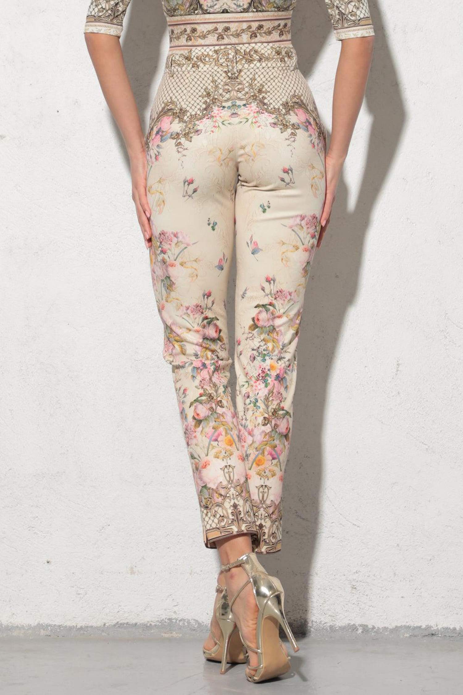 CLASSIC VISCOSE PANTS - BAROQUE FLOWERS