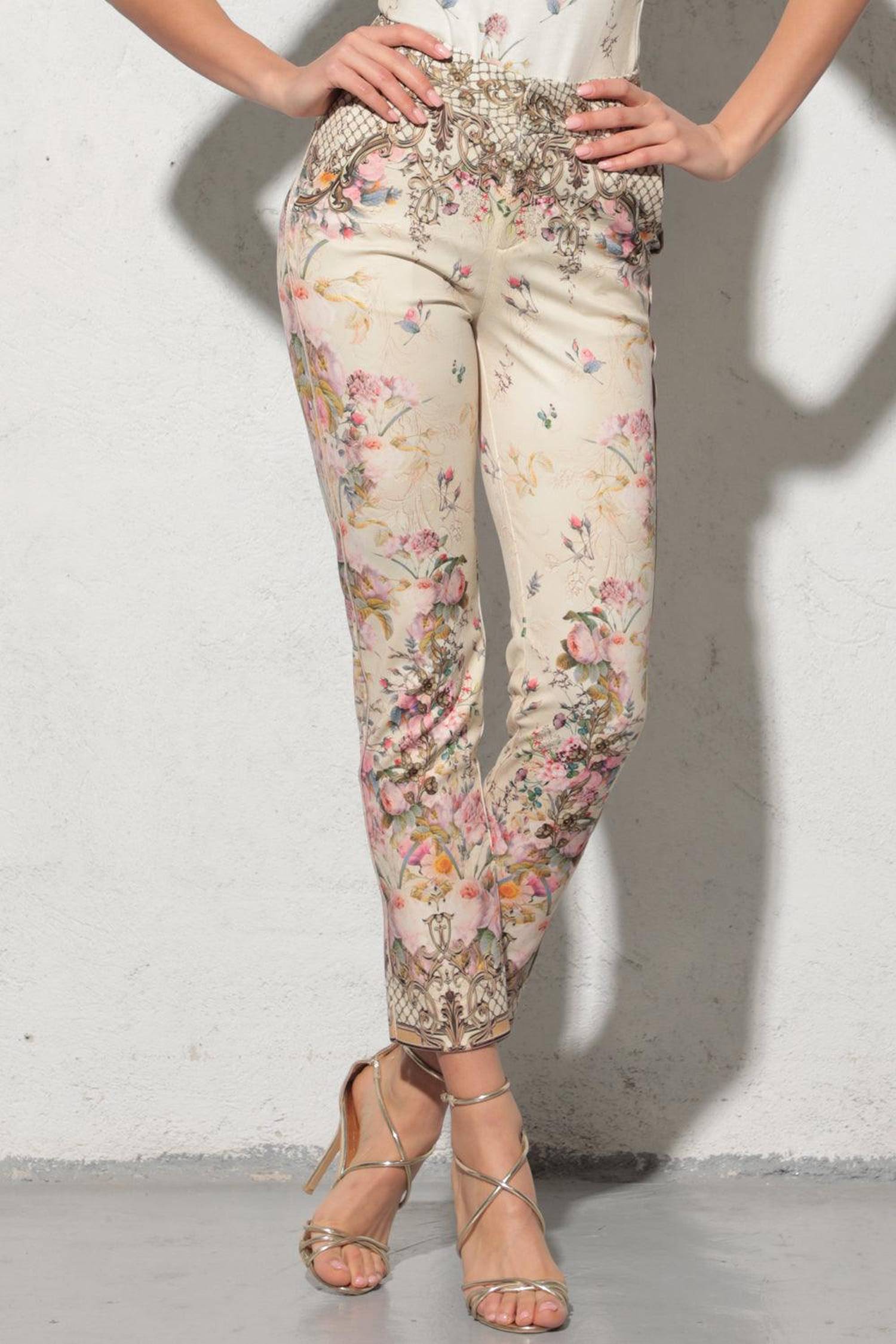 CLASSIC VISCOSE PANTS - BAROQUE FLOWERS