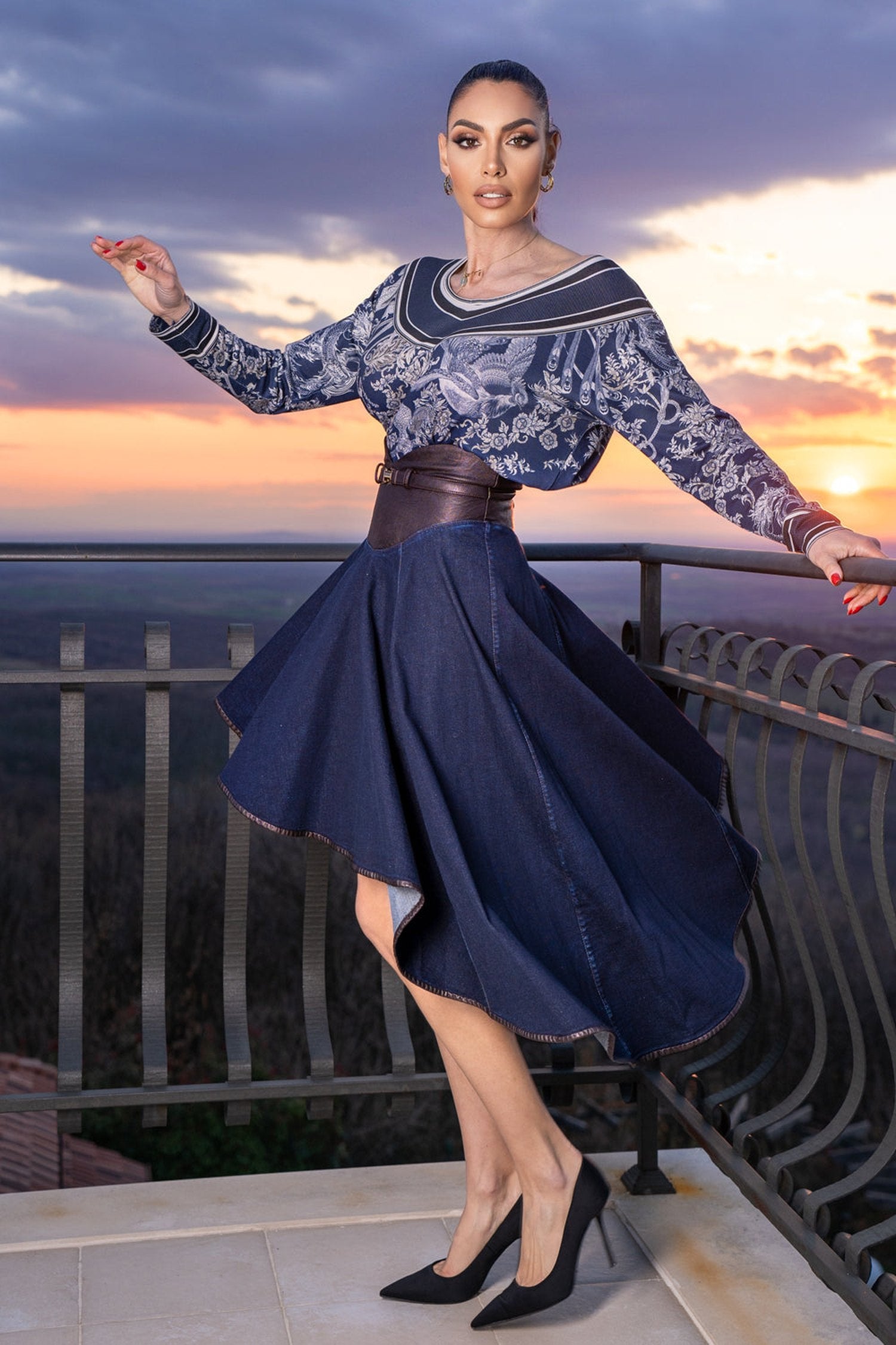 АСИМЕТРИЧНА ПОЛА ОТ ДЕНИМ - ESSENTIALS