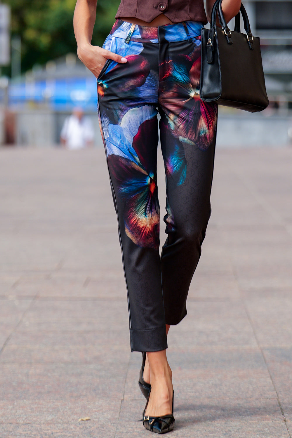 CLASSIC VISCOSE PANTS - VIOLET JIORO КЛАСИЧЕСКИ ПАНТАЛОН ОТ ВИСКОЗА - VIOLET JIORO