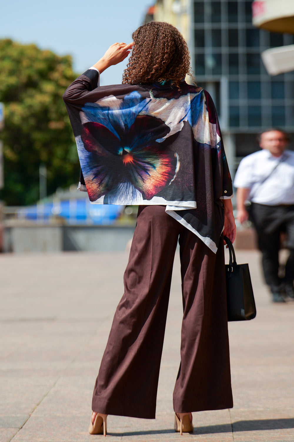 АСИМЕТРИЧНА КВАДРАТНА ТУНИКА - VIOLET