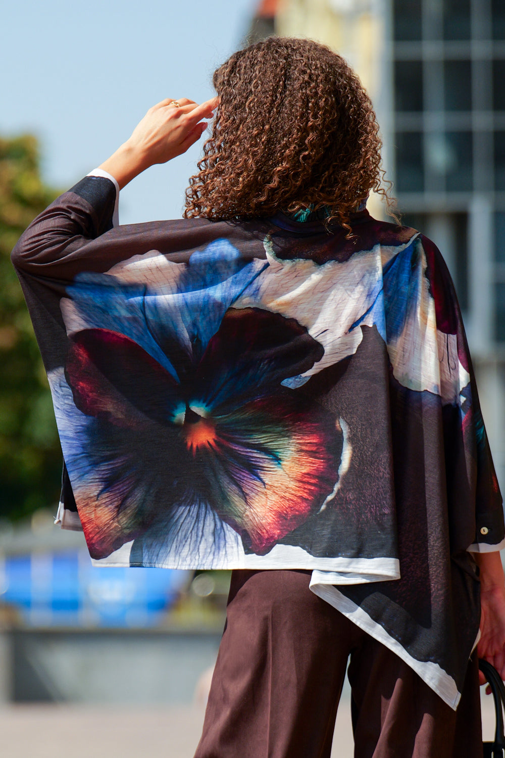 АСИМЕТРИЧНА КВАДРАТНА ТУНИКА - VIOLET