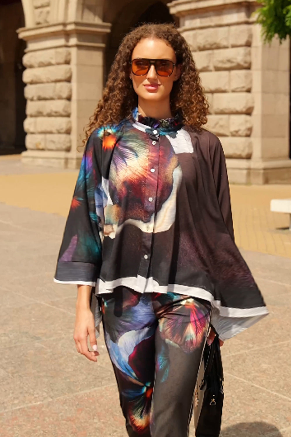 АСИМЕТРИЧНА КВАДРАТНА ТУНИКА - VIOLET