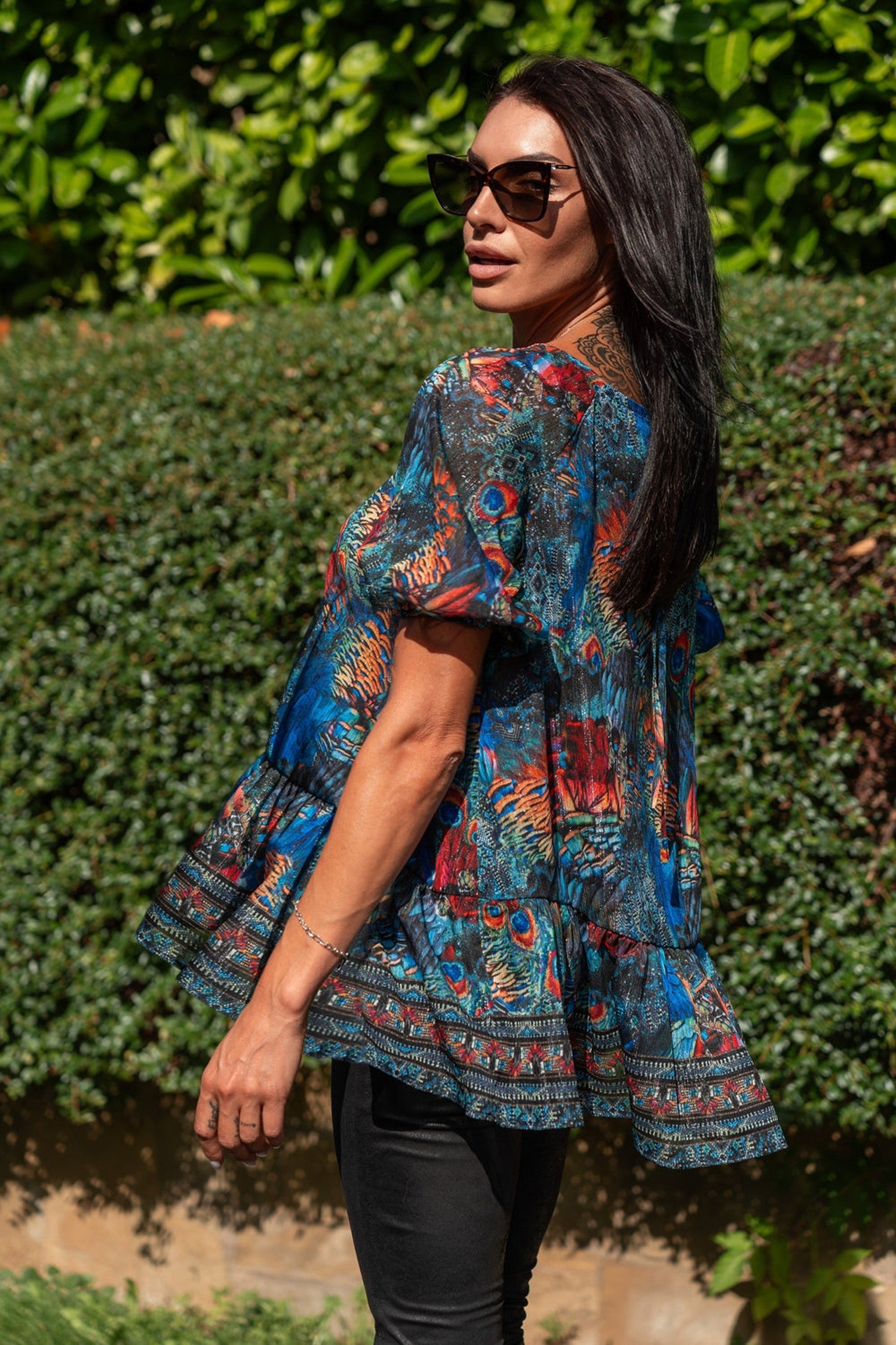 LOOSE CHIFFON SHIRT - AMAZONIA