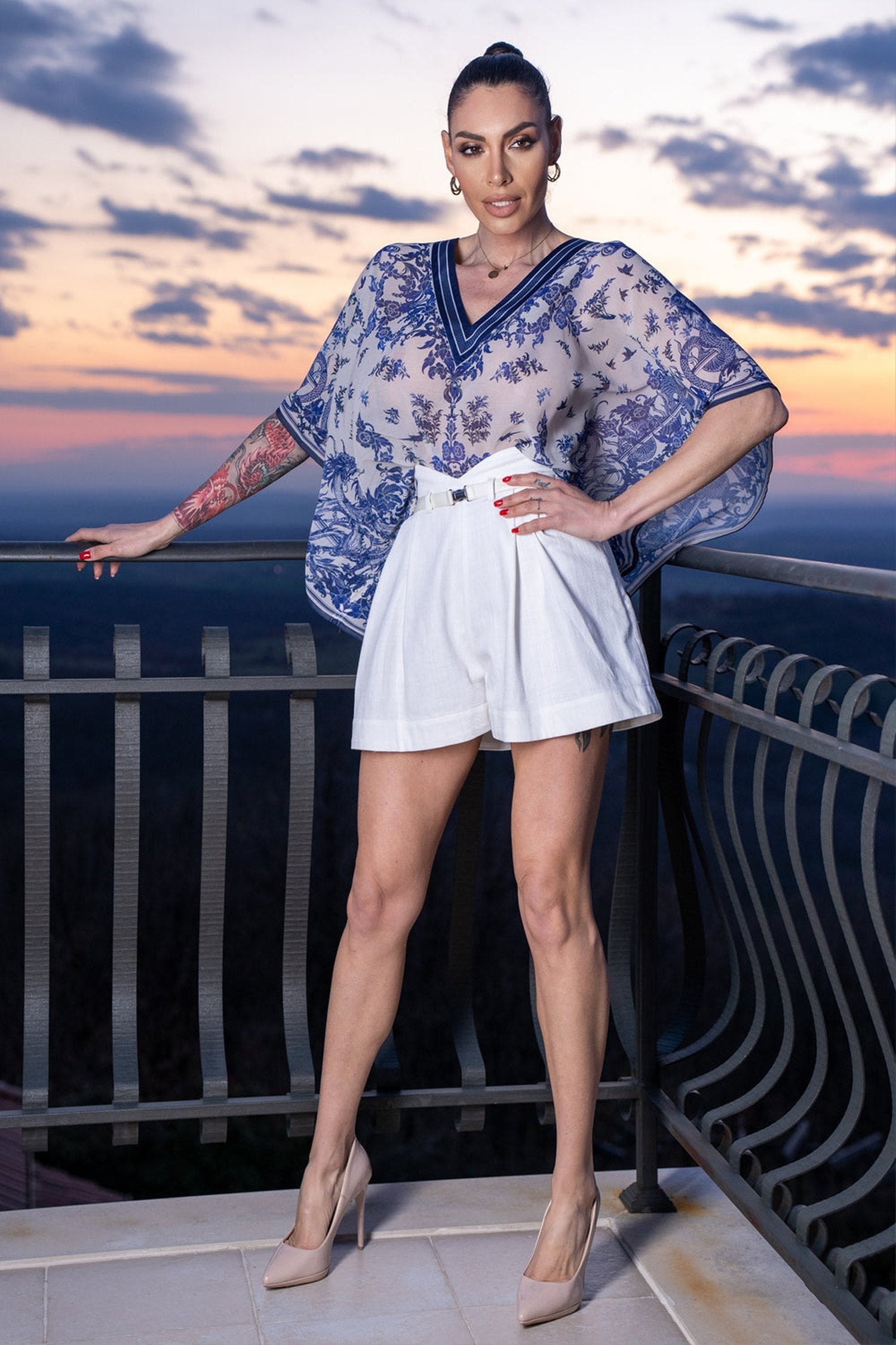 CHIFFON TUNIC - ASIA SKY
