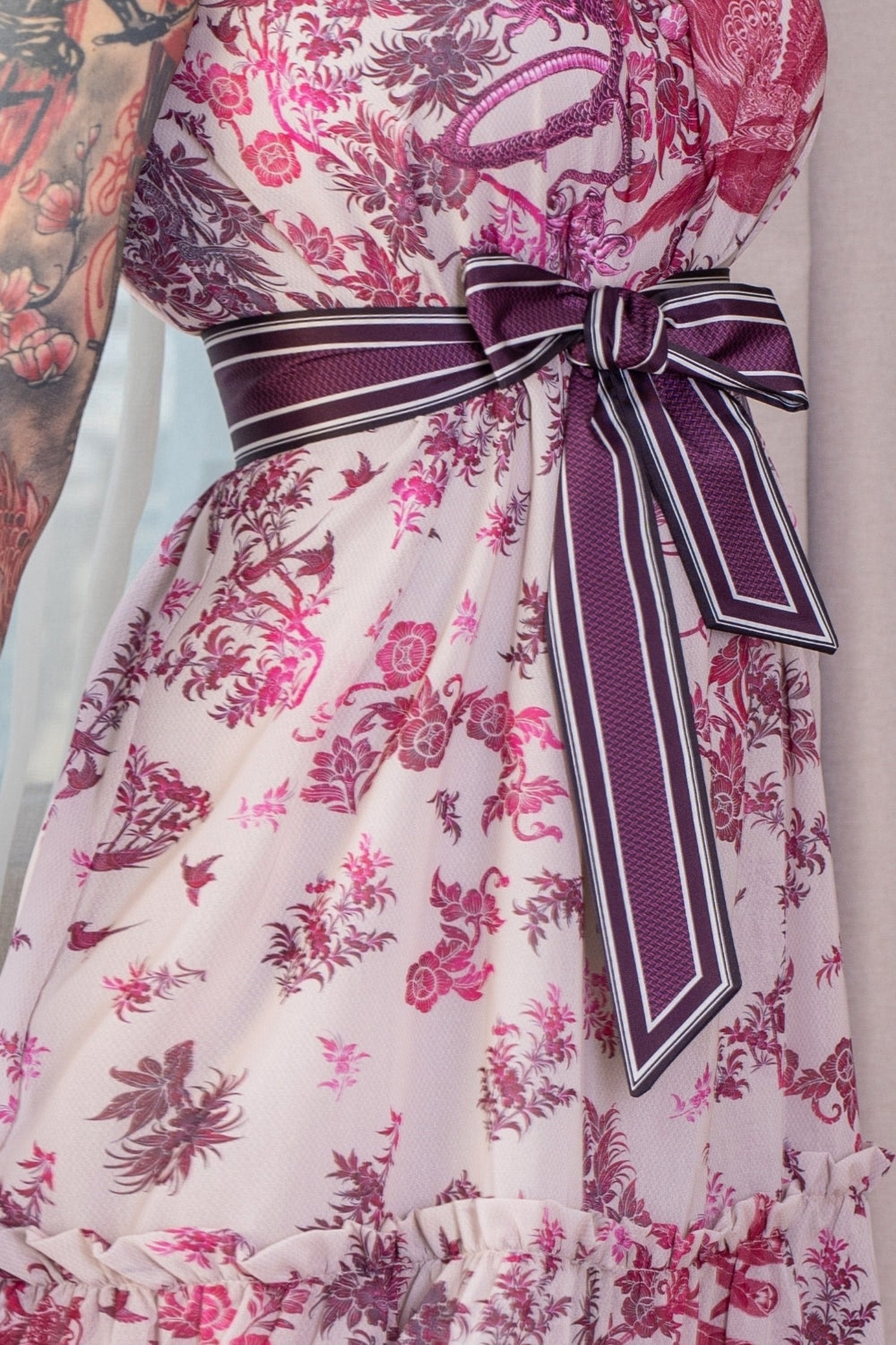 РОКЛЯ ОТ ШИФОН - ASIA BORDEAUX