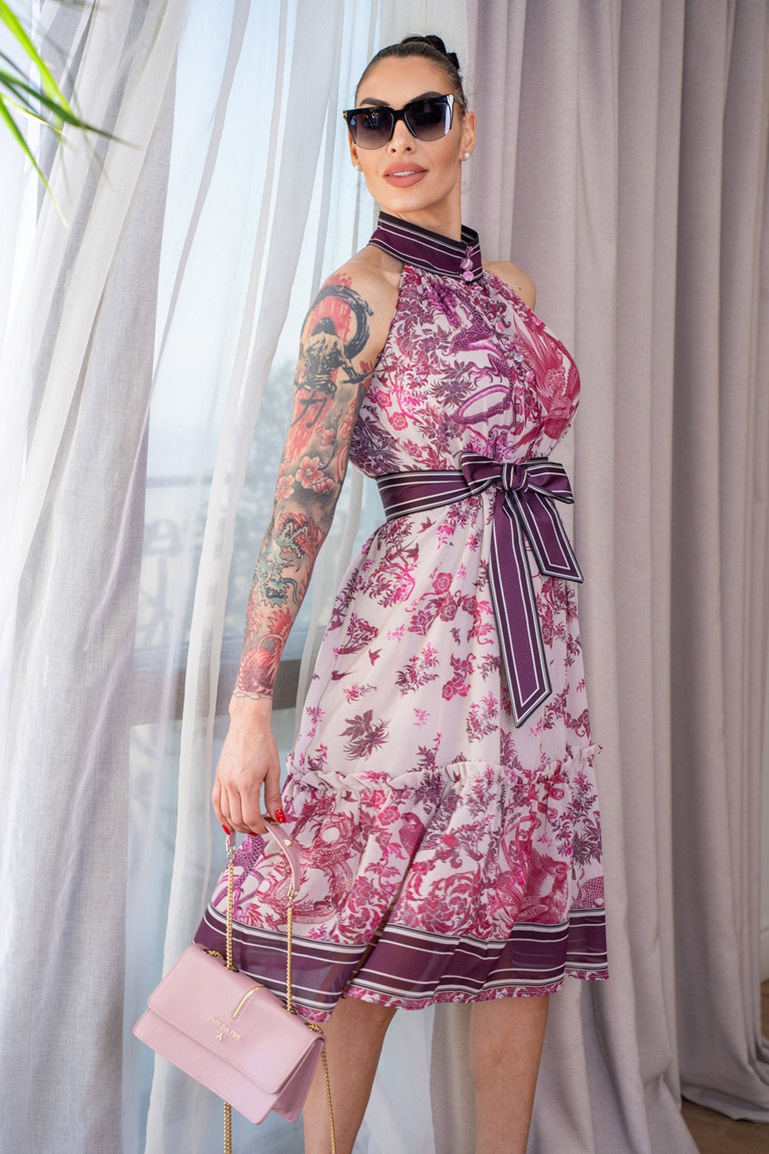 РОКЛЯ ОТ ШИФОН - ASIA BORDEAUX