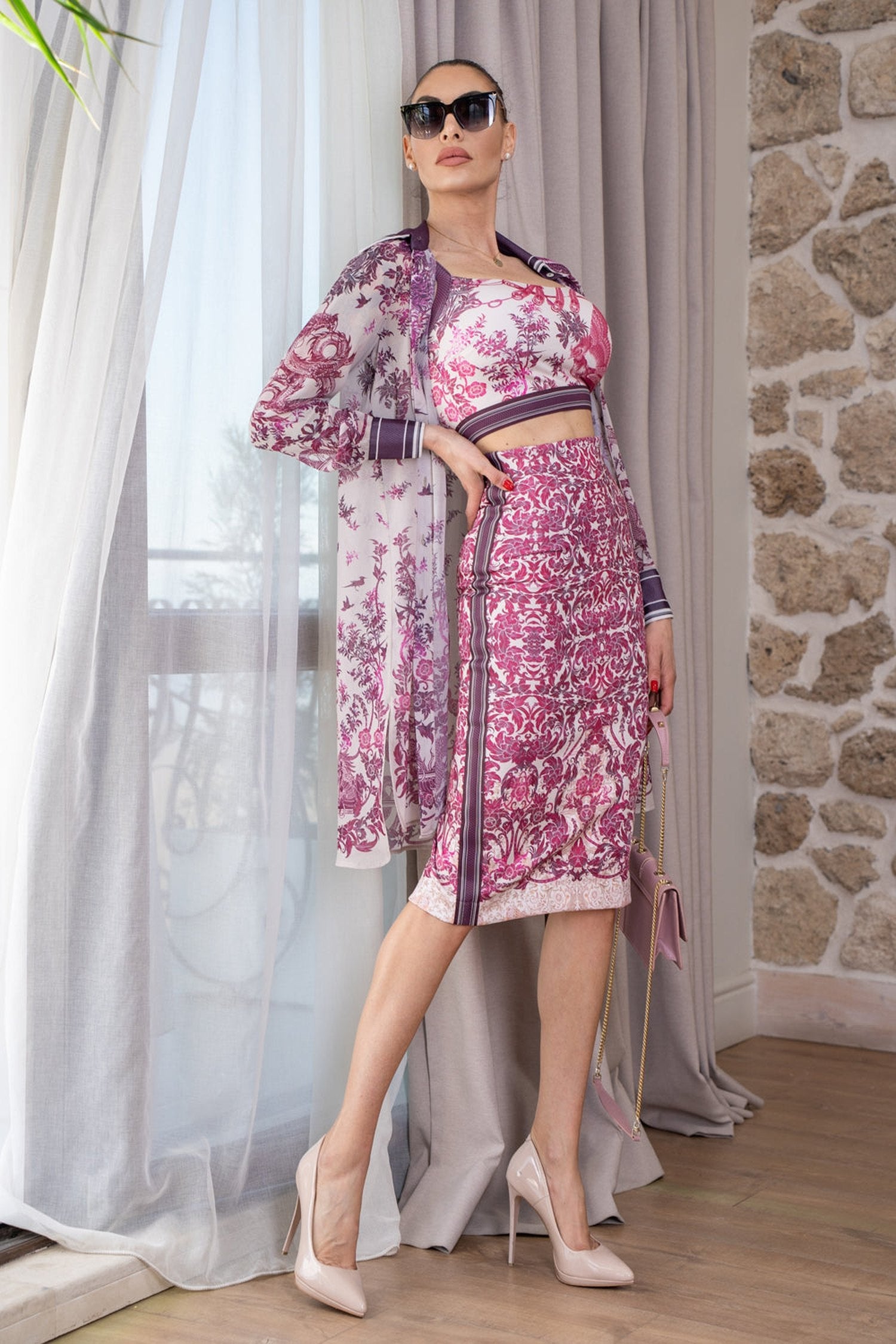 ПОЛА ДО КОЛЯНОТО С ДЕКОРАТИВЕН КАНТ - ASIA BORDEAUX