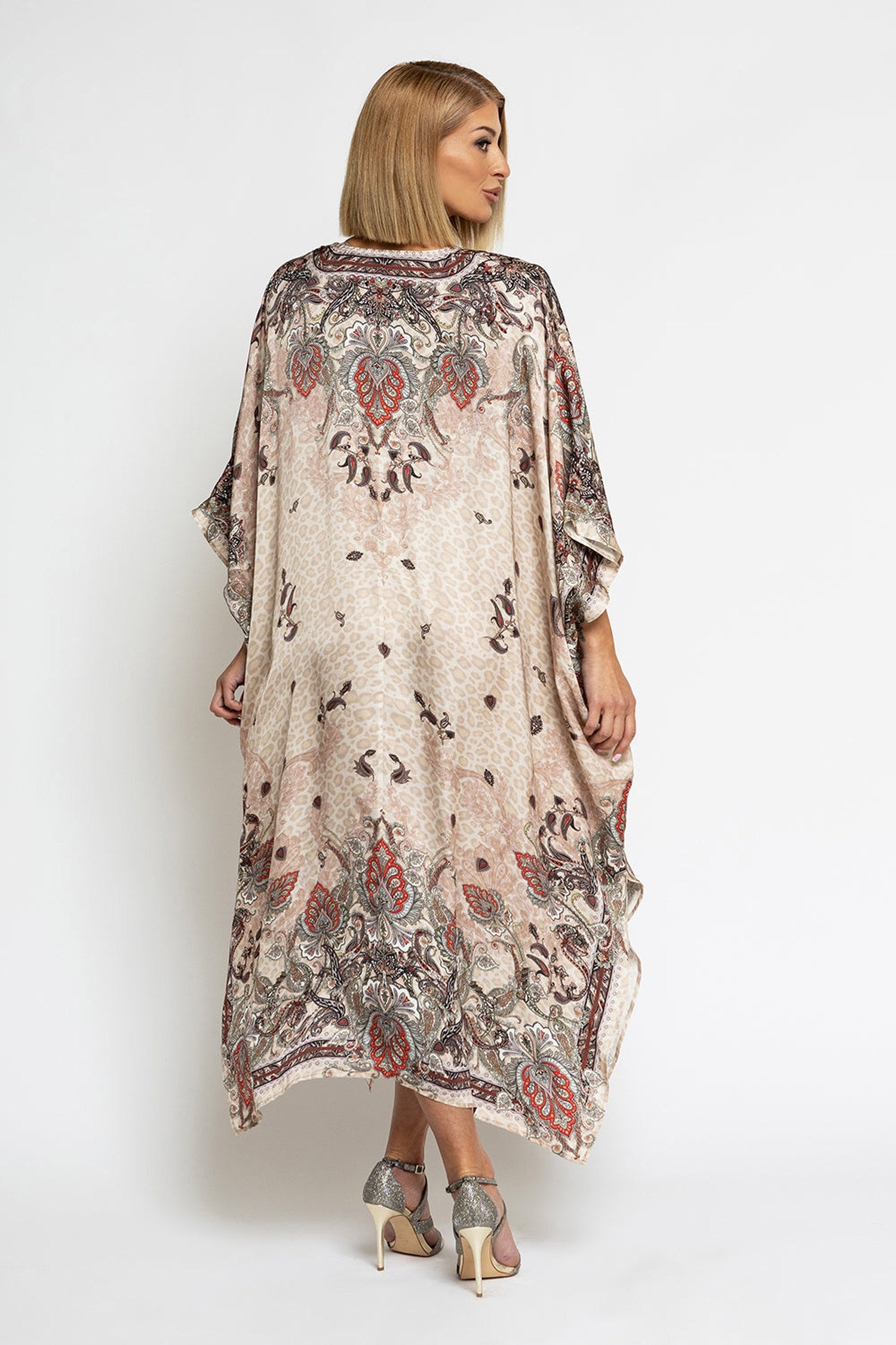 КАФТАН ОТ ВИСКОЗА - PAISLEY BEIGE