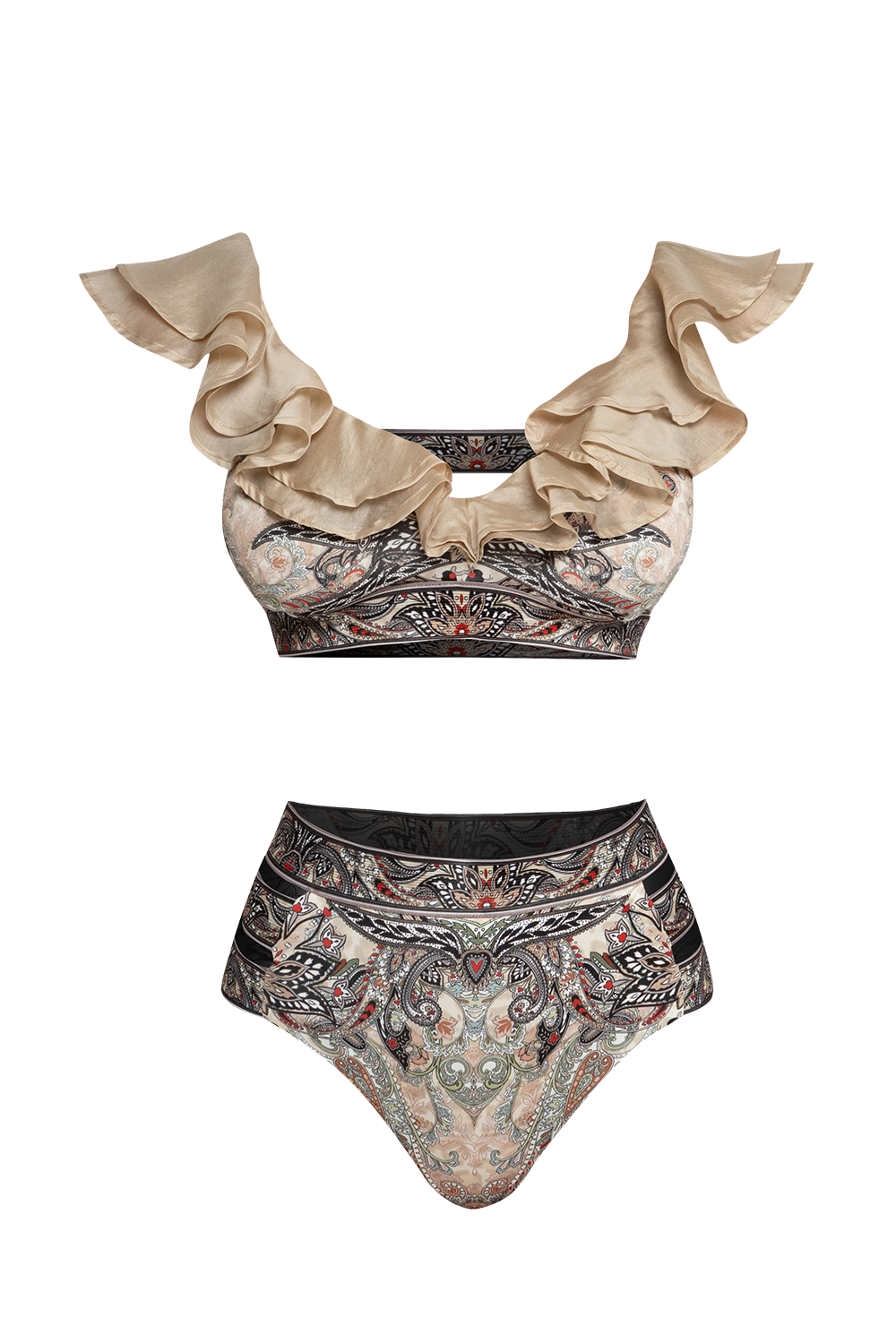 ДОЛНИЩЕ ТИП БИКИНИ - PAISLEY BEIGE