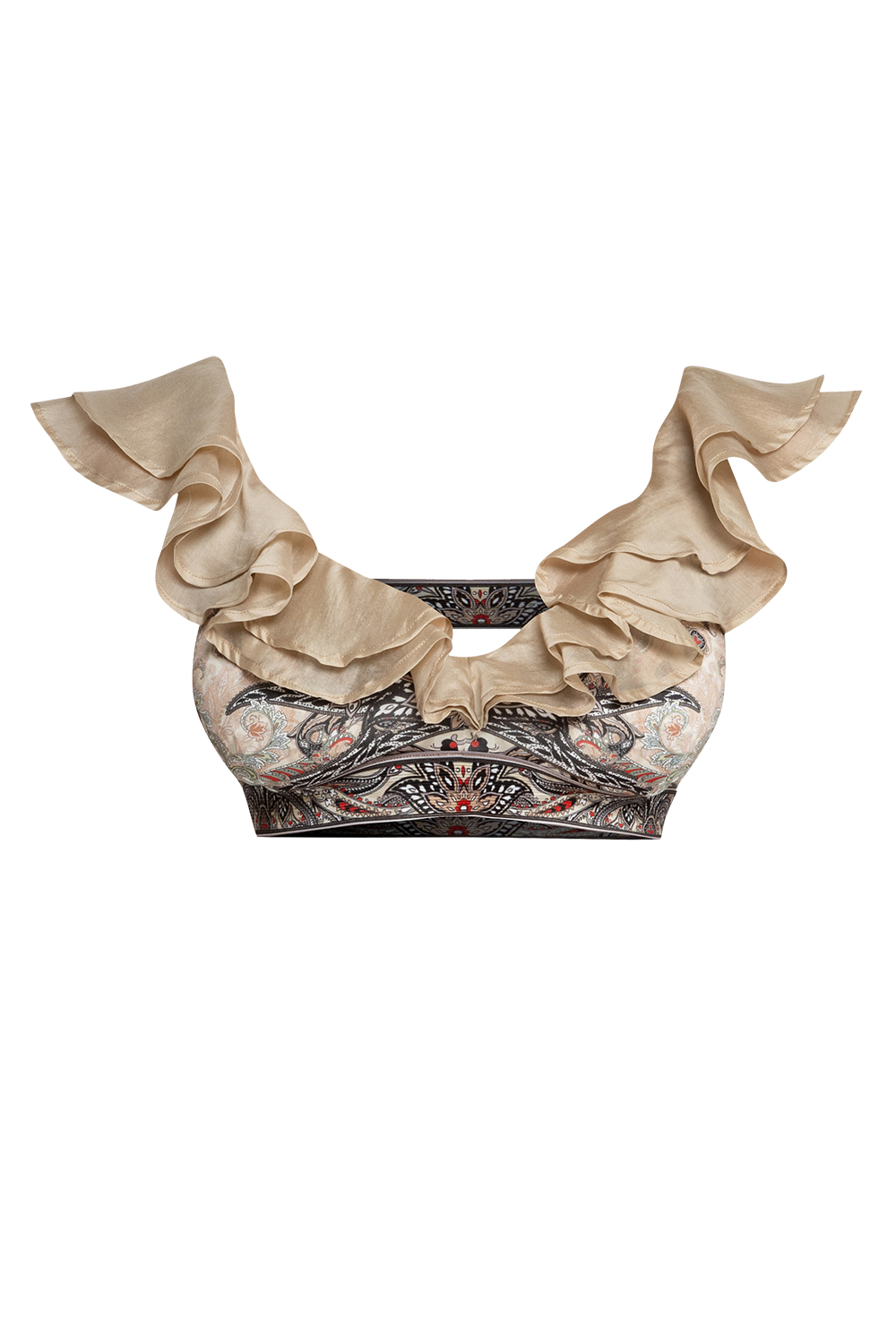 ГОРНИЩЕ ТИП КРОП ТОП - PAISLEY BEIGE