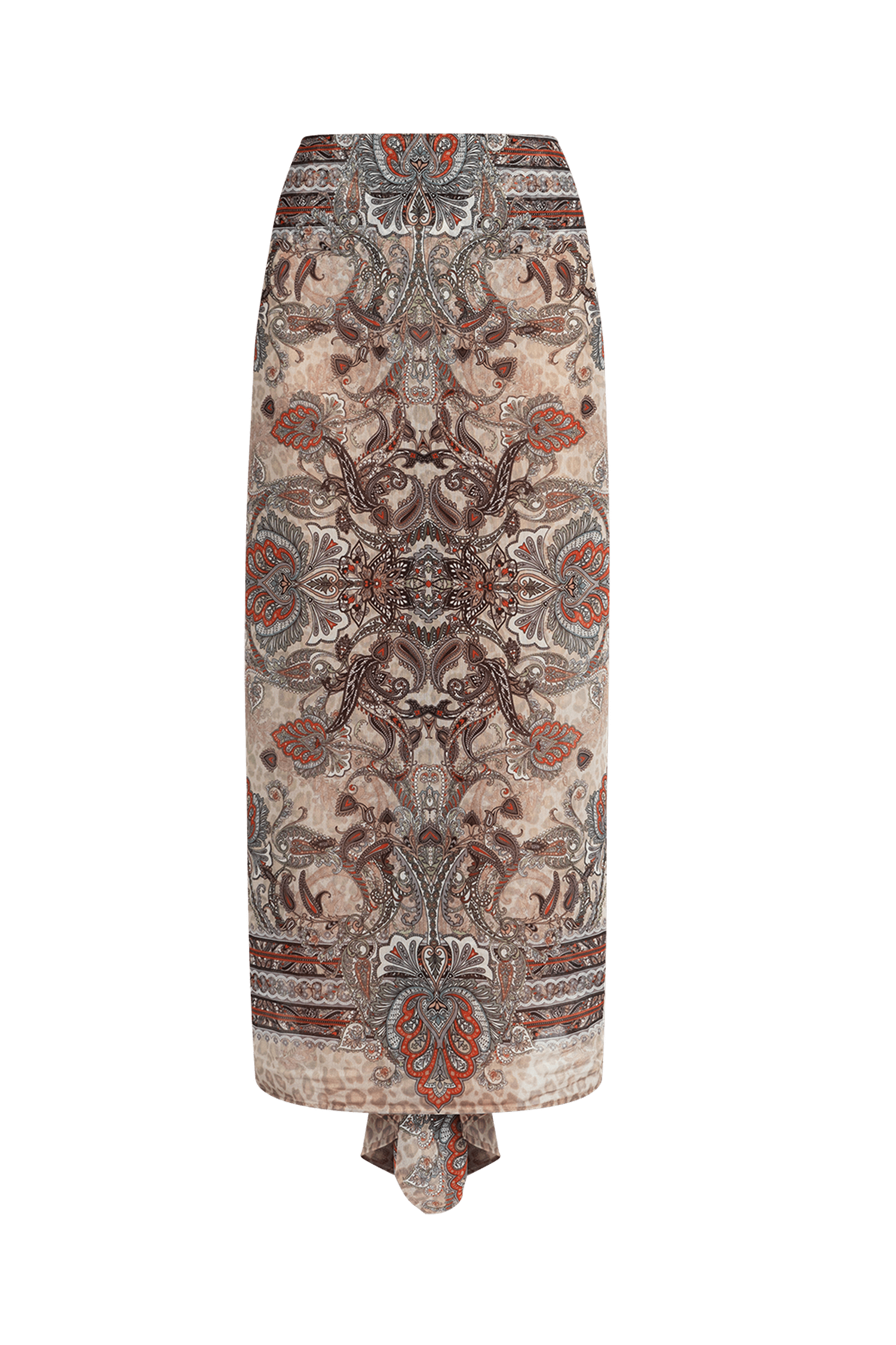 СЕТ ПАРЕО И ШАЛ ОТ ВИСКОЗА И КОПРИНА – PAISLEY BEIGE