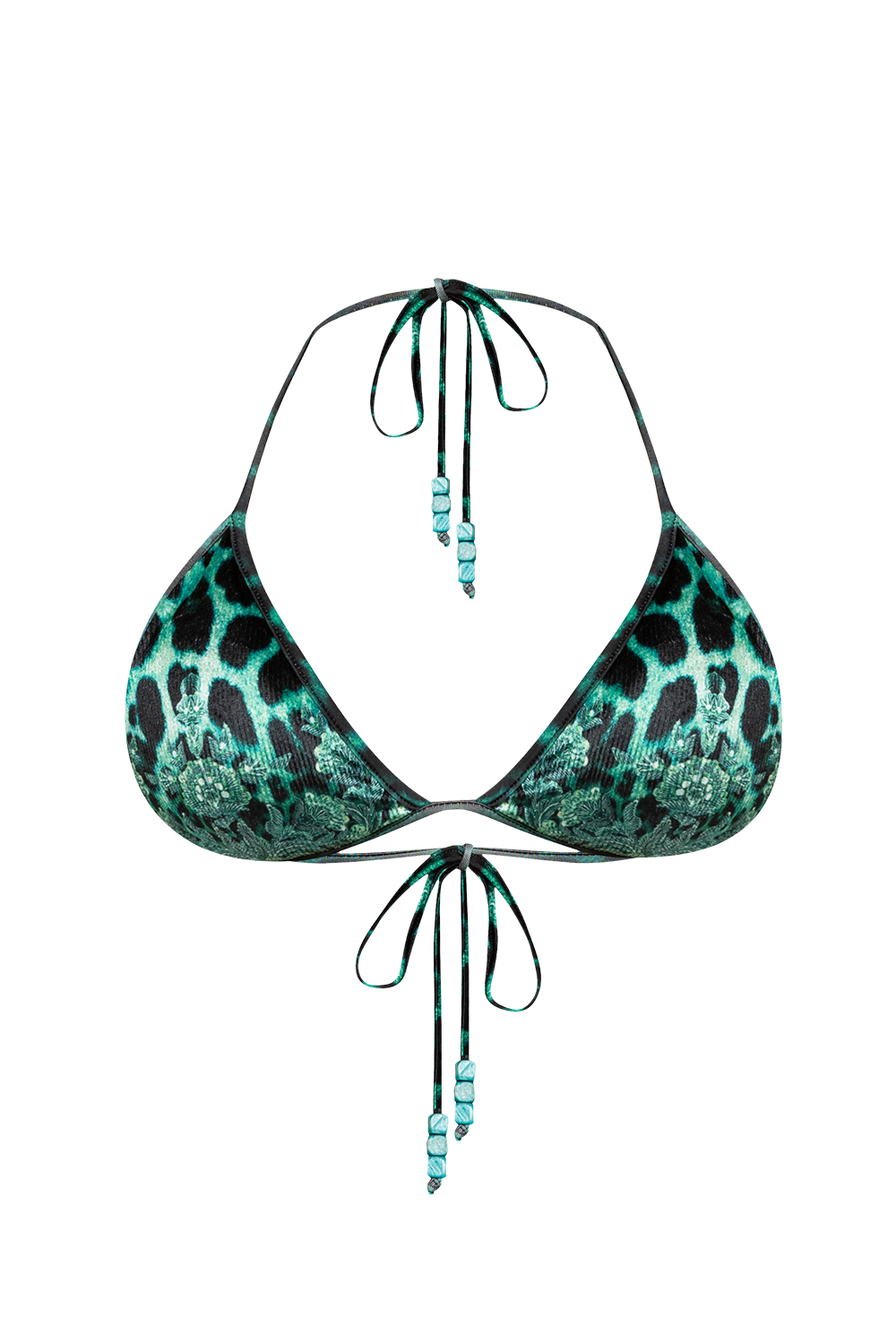 ГОРНИЩЕ ТИП ТРИЪГЪЛНИК ОТ КАДИФЕ - LEO NEON GREEN