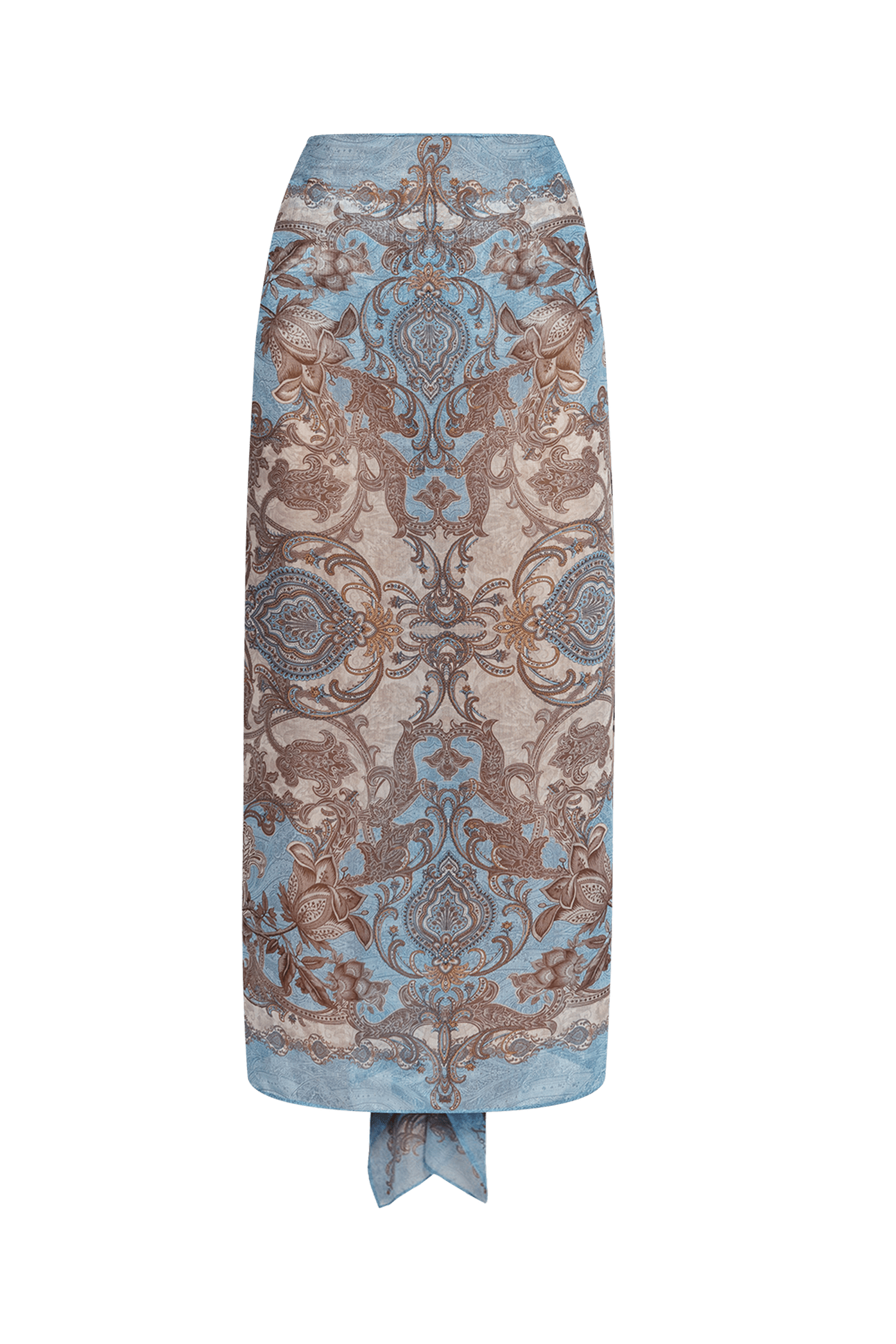 КОМПЛЕКТ ПАРЕО И ШАЛ ОТ КОПРИНА И ПАМУК – PAISLEY SKY