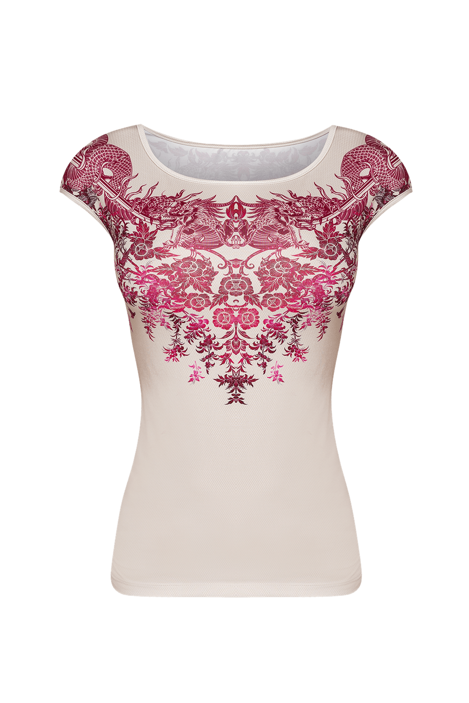 BASIC T-SHIRT - ASIA BORDEAUX JIORO БЕЙСИК ТИШЪРТ - ASIA BORDEAUX JIORO